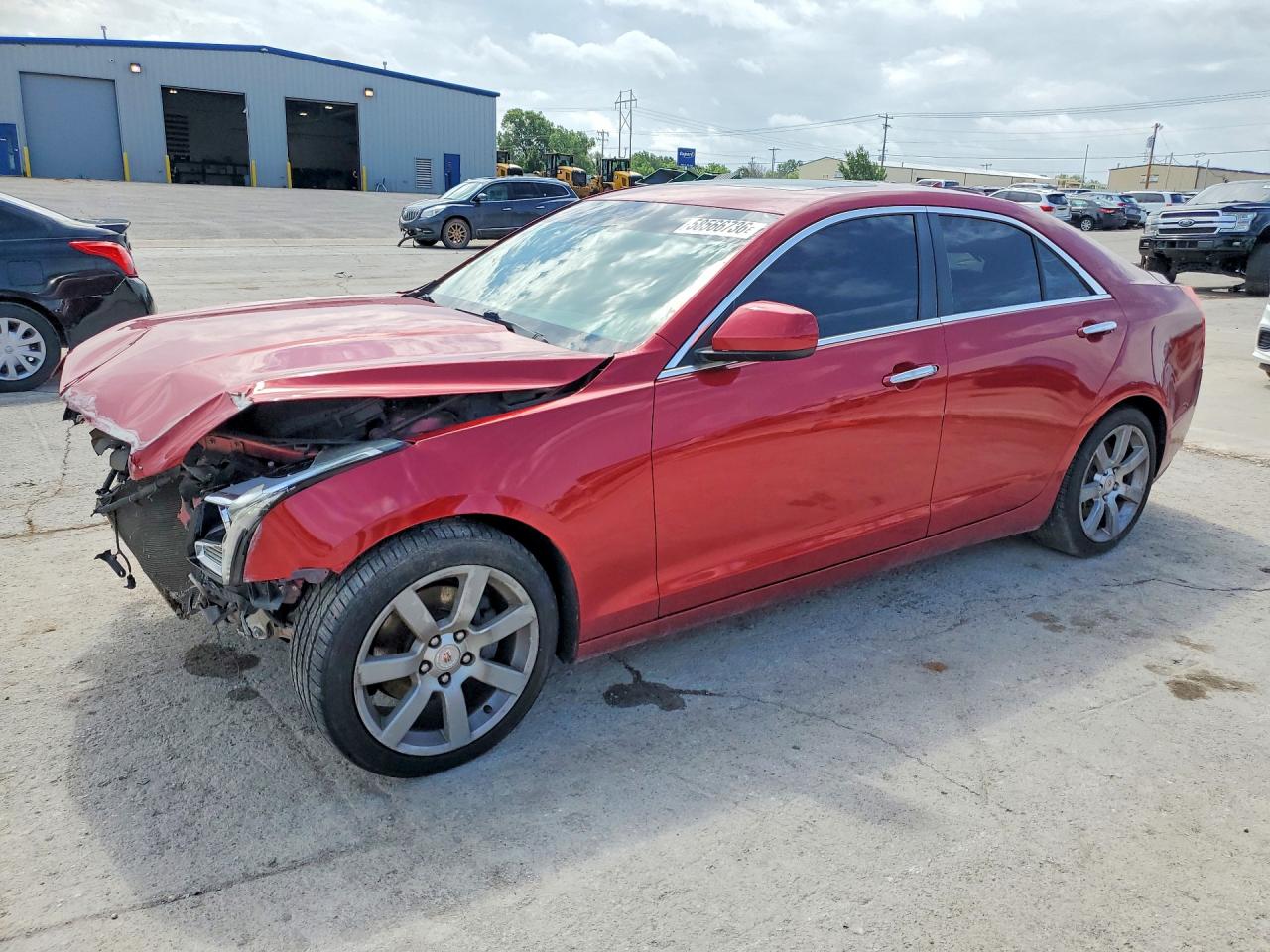 2014 Cadillac Ats Red vin: 1G6AA5RA4E0105998