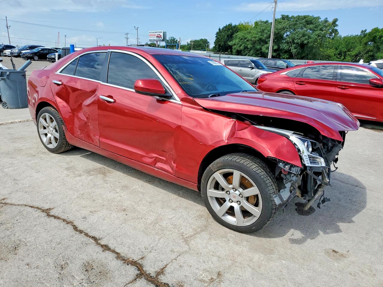 2014 Cadillac Ats Red vin: 1G6AA5RA4E0105998
