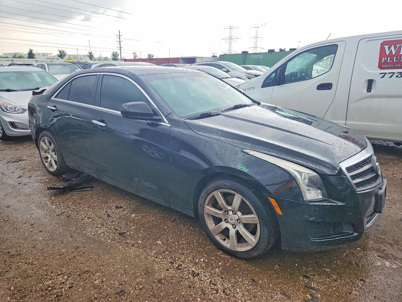 2013 Cadillac Ats Black vin: 1G6AA5RA5D0157168