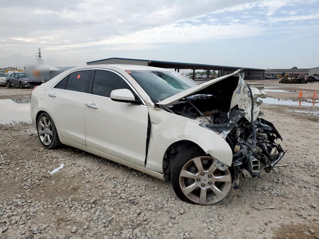 2013 Cadillac Ats White vin: 1G6AA5RA6D0121022