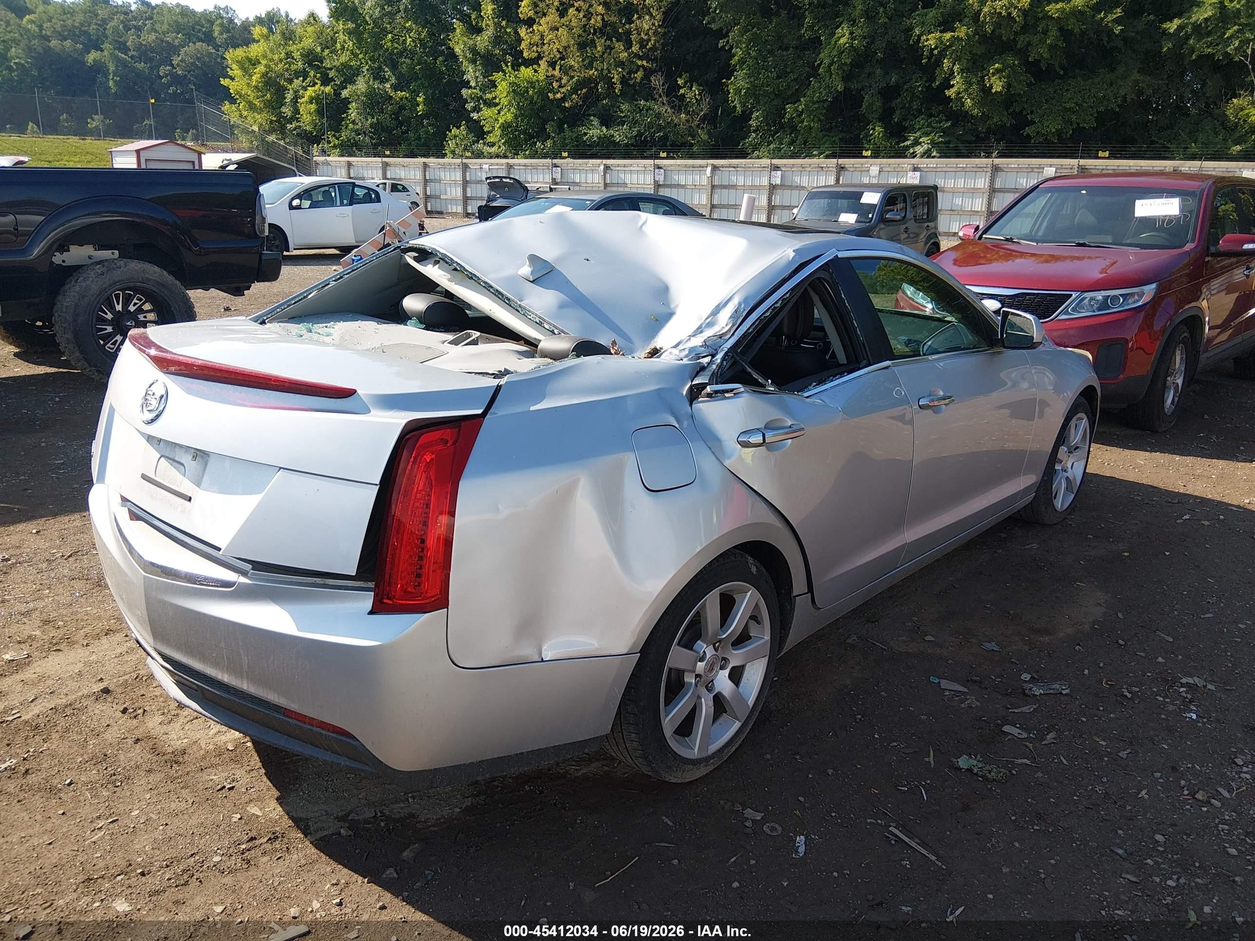 2013 Cadillac Ats Standard Silver vin: 1G6AA5RA7D0148844
