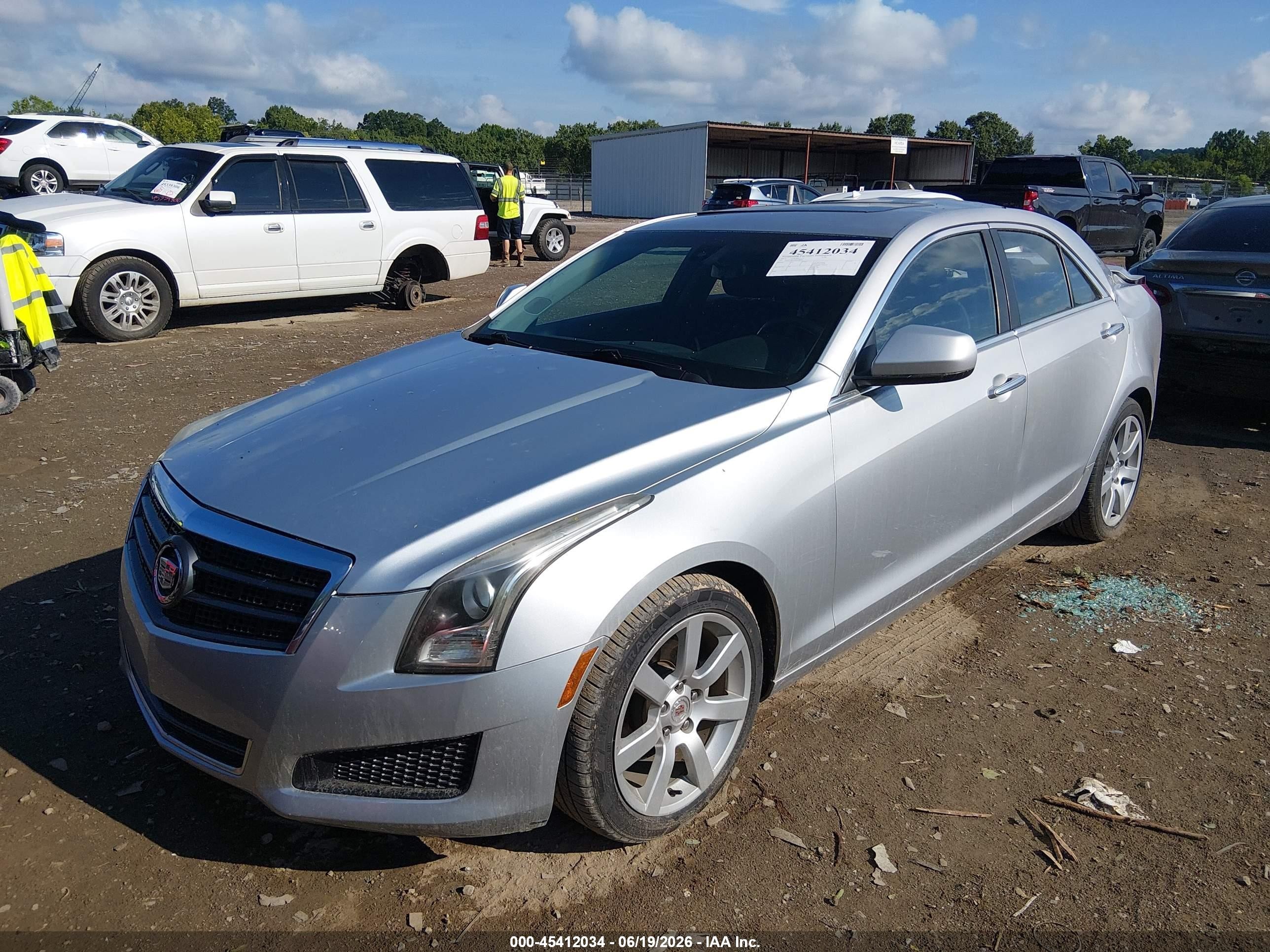 2013 Cadillac Ats Standard Silver vin: 1G6AA5RA7D0148844
