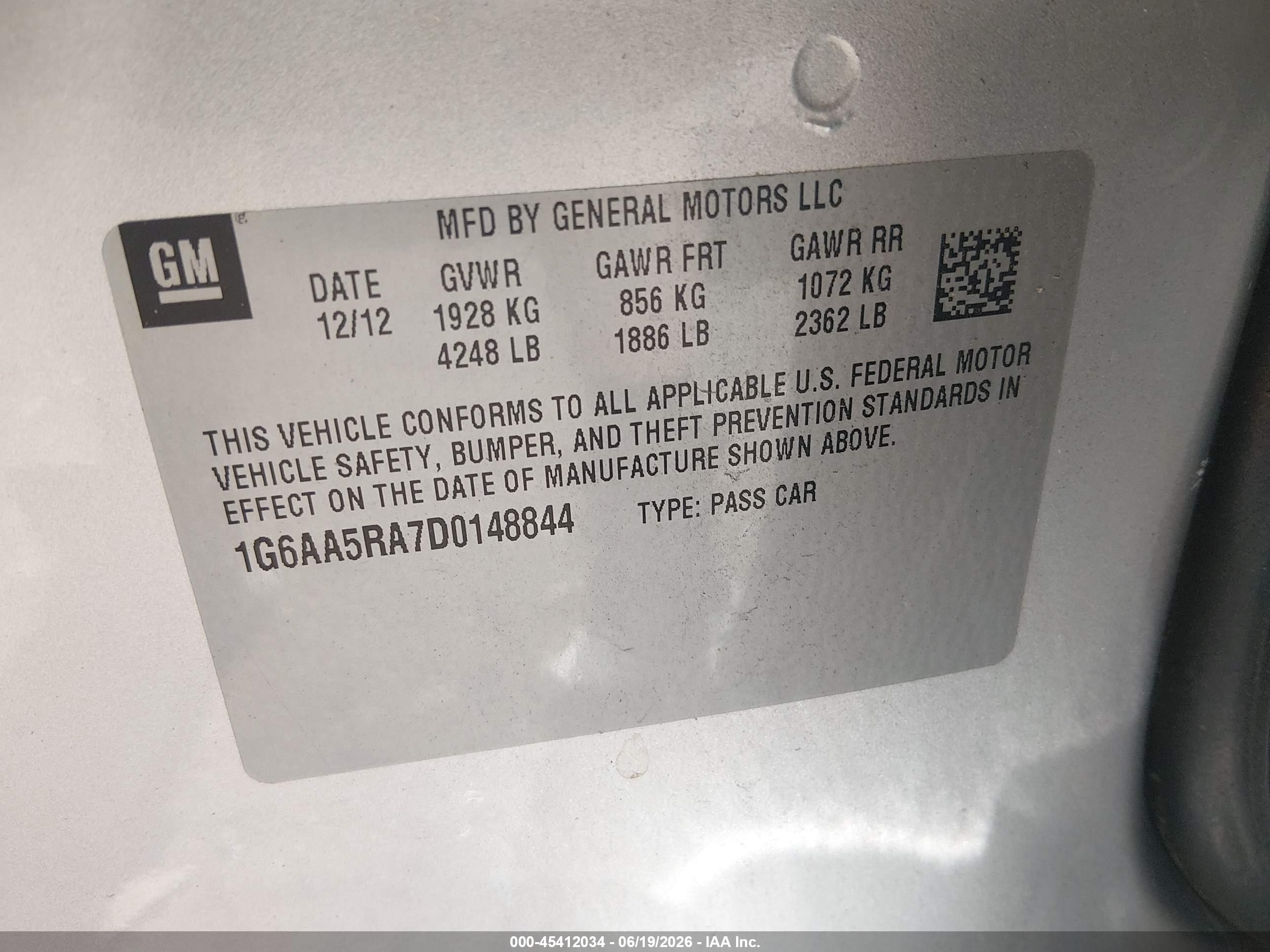 2013 Cadillac Ats Standard Silver vin: 1G6AA5RA7D0148844