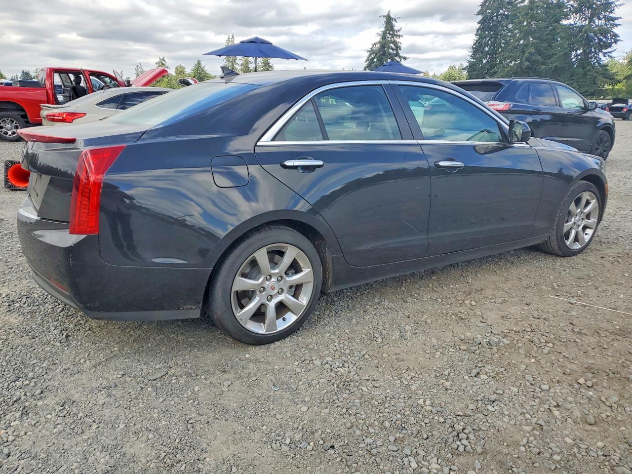 2014 Cadillac Ats Black vin: 1G6AA5RA7E0104912