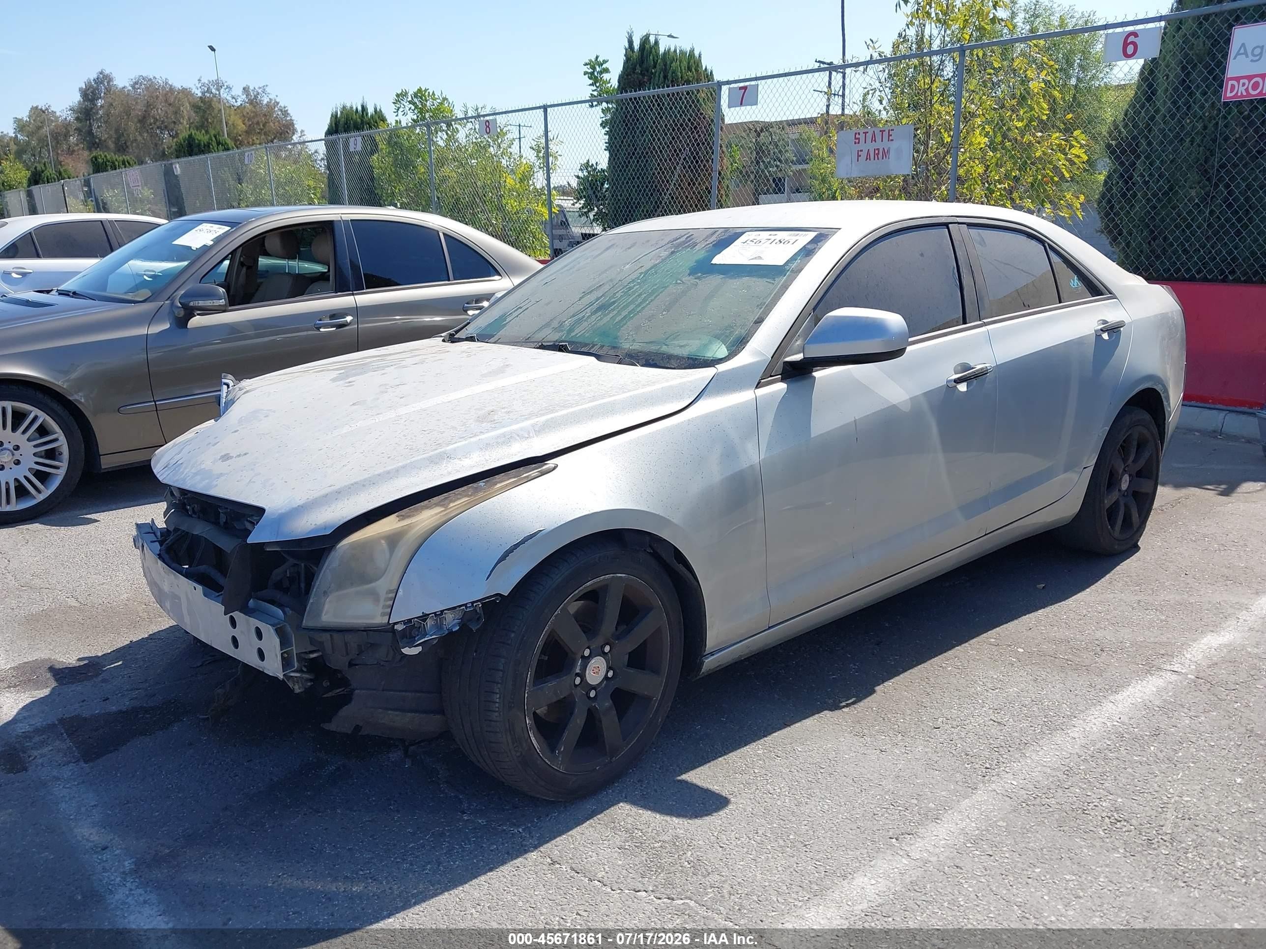 2014 Cadillac Ats Standard Silver vin: 1G6AA5RA7E0184647