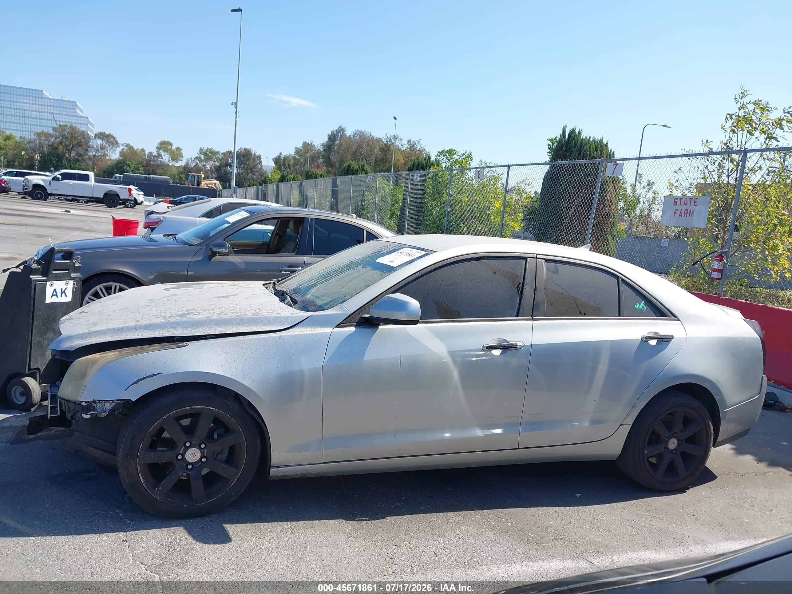 2014 Cadillac Ats Standard Silver vin: 1G6AA5RA7E0184647