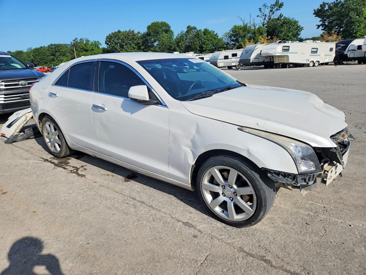 2015 Cadillac Ats White vin: 1G6AA5RA7F0114468