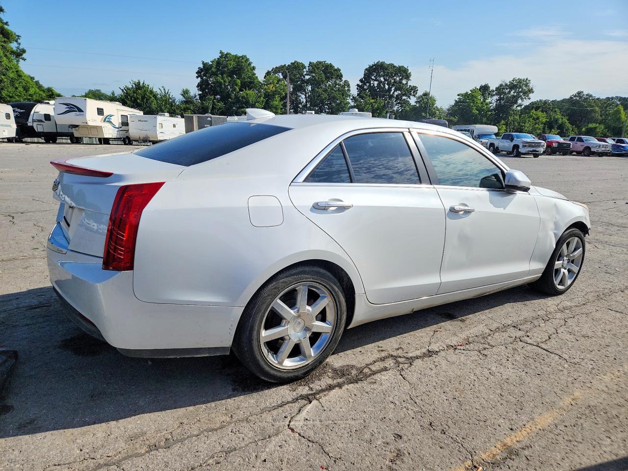 2015 Cadillac Ats White vin: 1G6AA5RA7F0114468