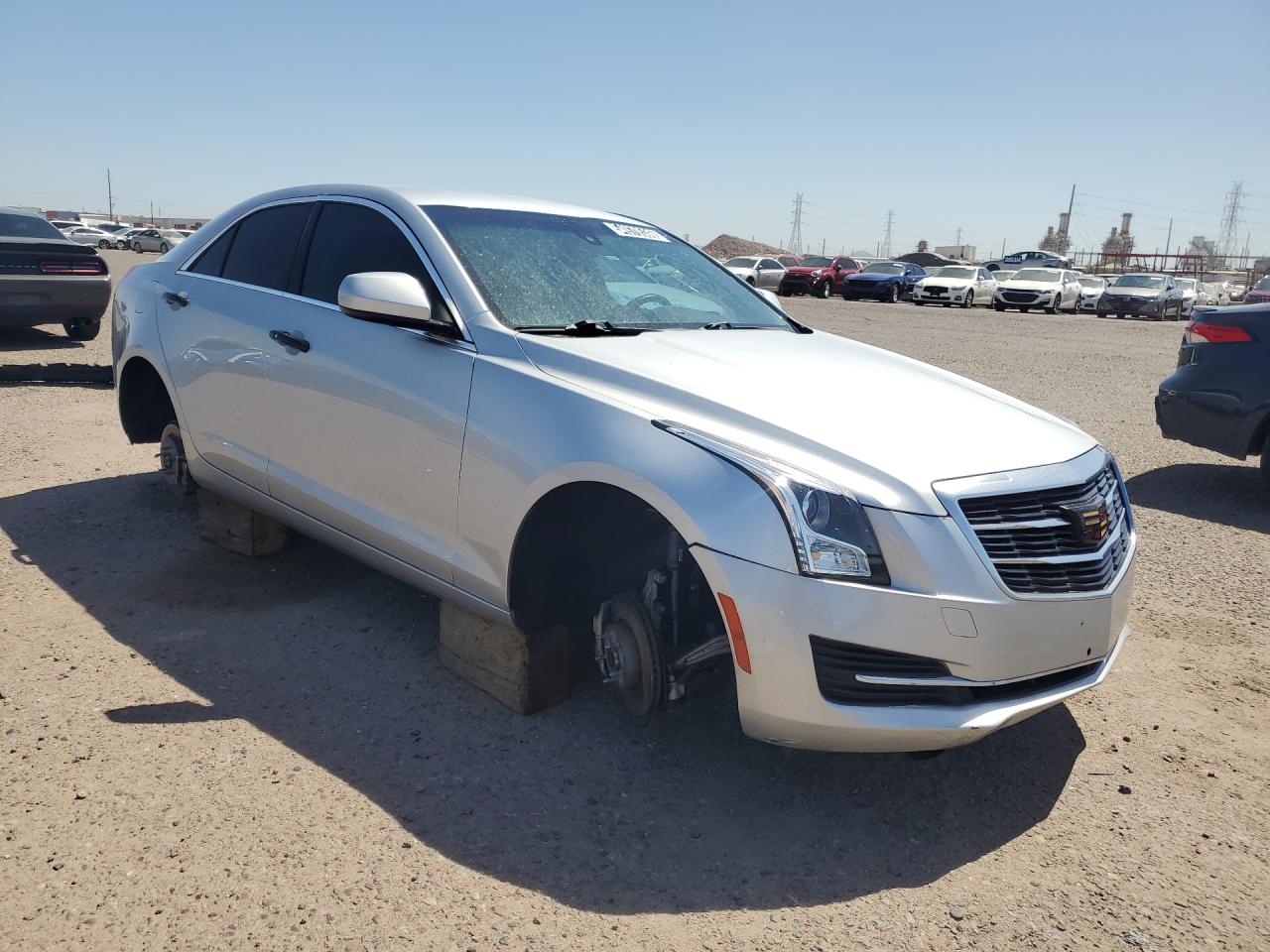 2015 Cadillac Ats Silver vin: 1G6AA5RA7F0132548 Damage: Right Rear Wheel, Missing, Replacement Required
