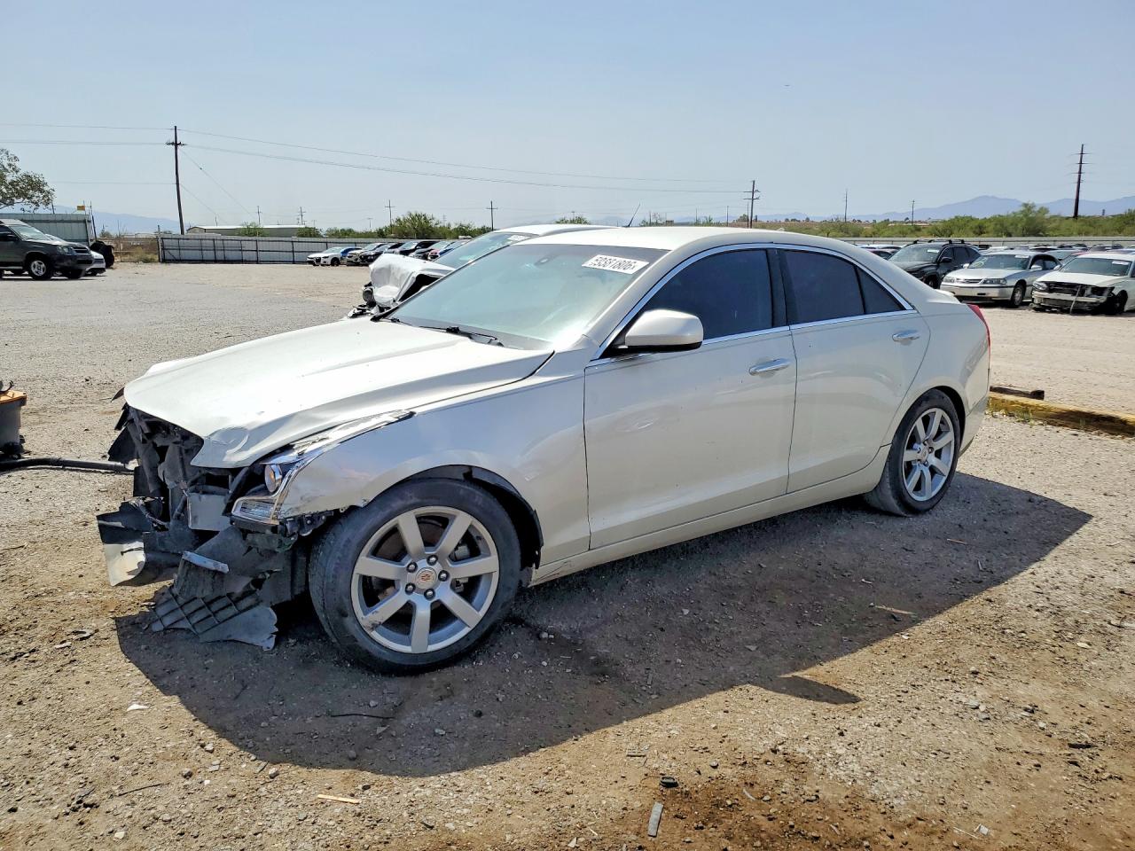 2013 Cadillac Ats White vin: 1G6AA5RA8D0151140