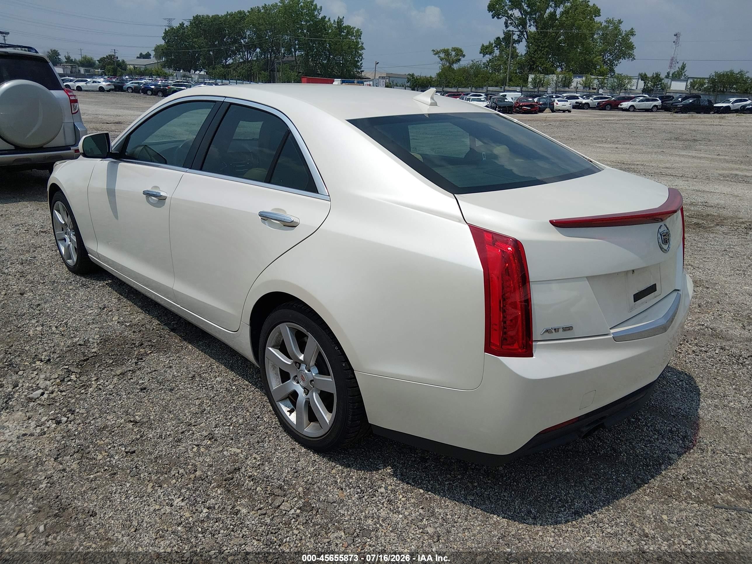 2013 Cadillac Ats Standard White vin: 1G6AA5RA9D0117997