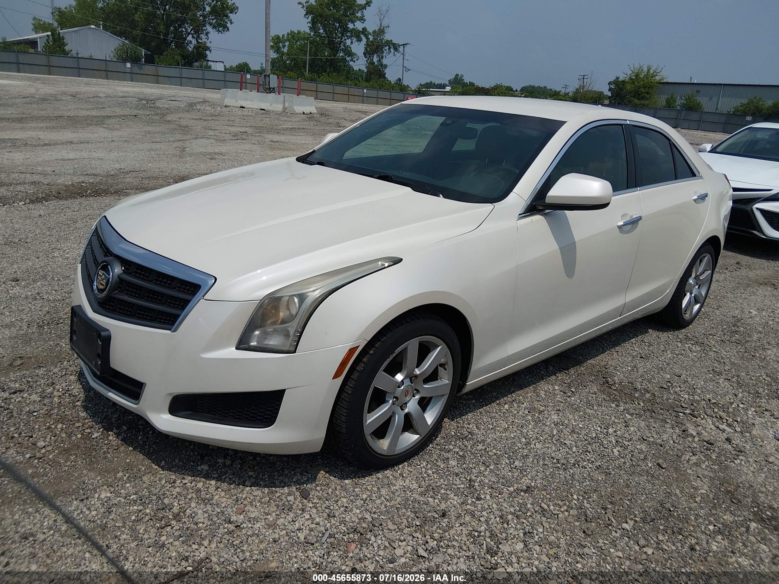 2013 Cadillac Ats Standard White vin: 1G6AA5RA9D0117997