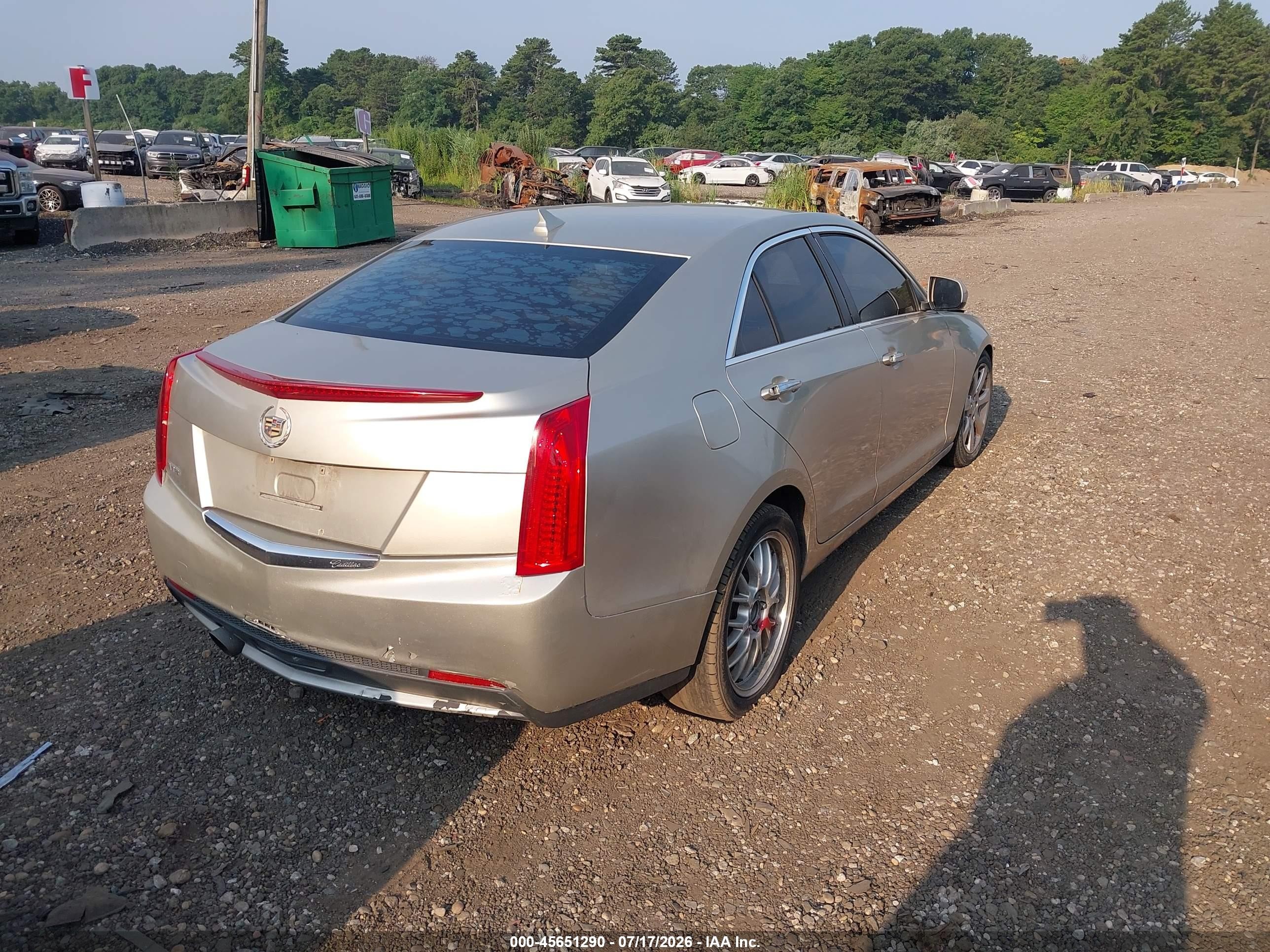 2013 Cadillac Ats Standard Silver vin: 1G6AA5RA9D0155763