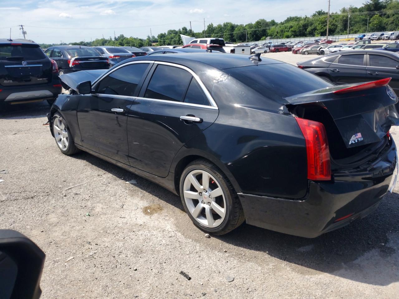 2014 Cadillac Ats Black vin: 1G6AA5RA9E0100358