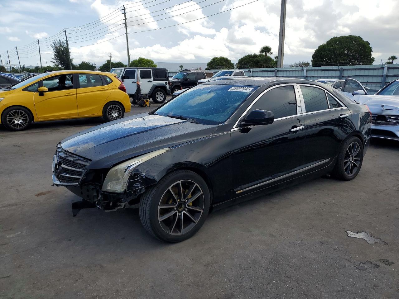 2014 Cadillac Ats Black vin: 1G6AA5RA9E0101719
