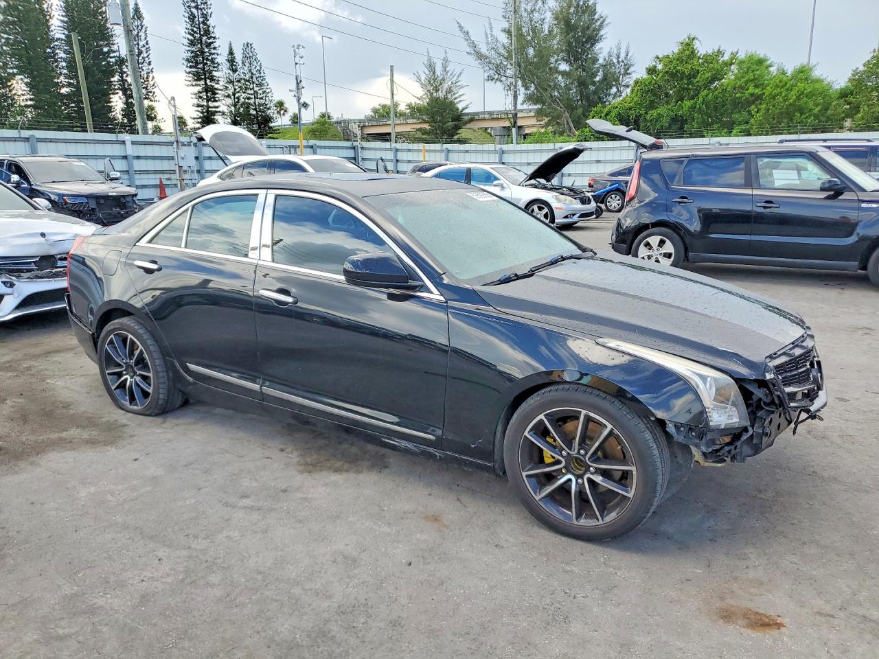 2014 Cadillac Ats Black vin: 1G6AA5RA9E0101719