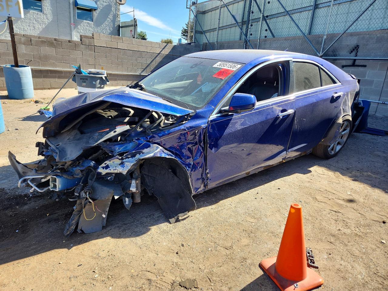 2014 Cadillac Ats Blue vin: 1G6AA5RA9E0108993