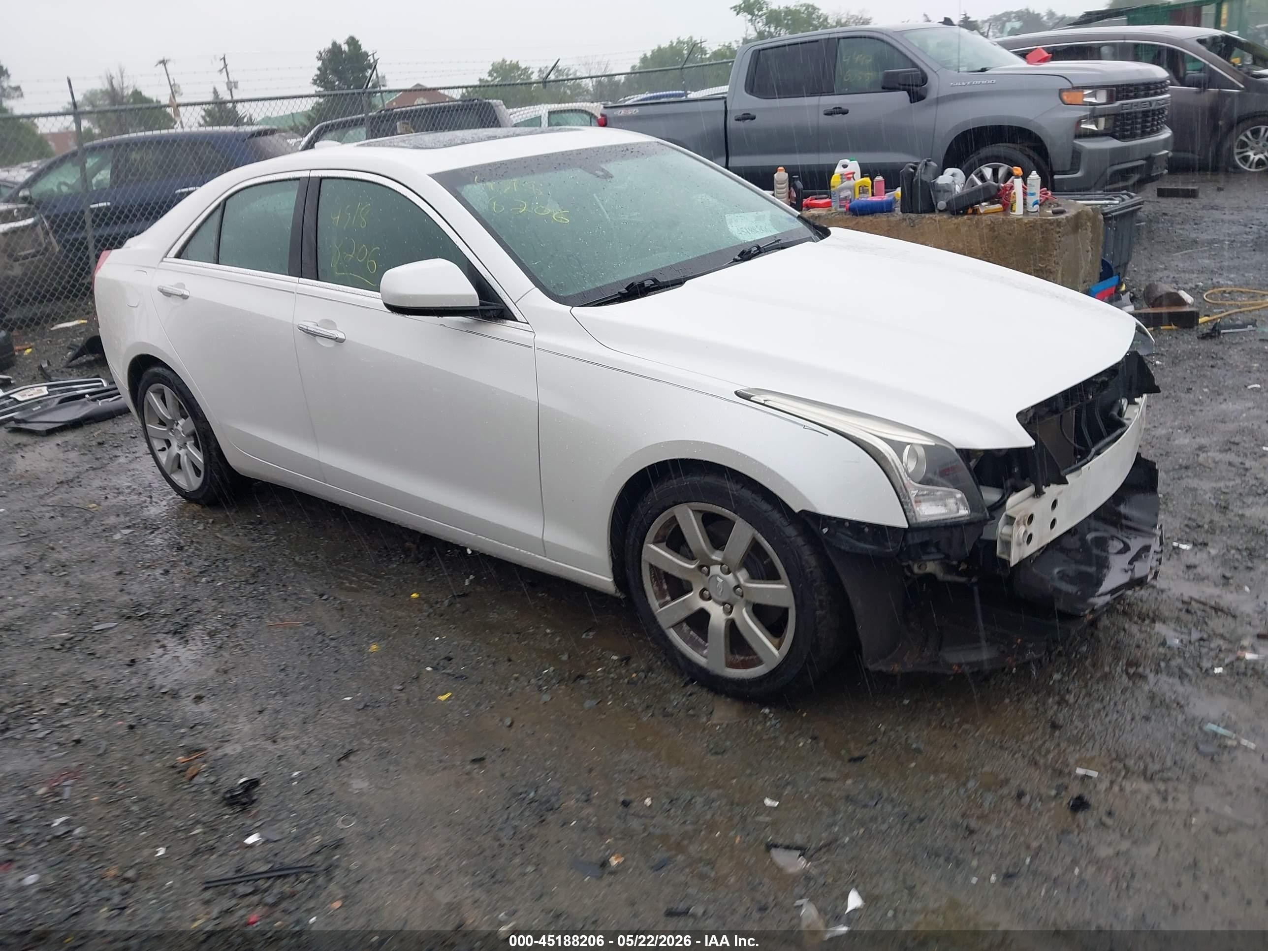 2015 Cadillac Ats Standard White vin: 1G6AA5RA9F0118523