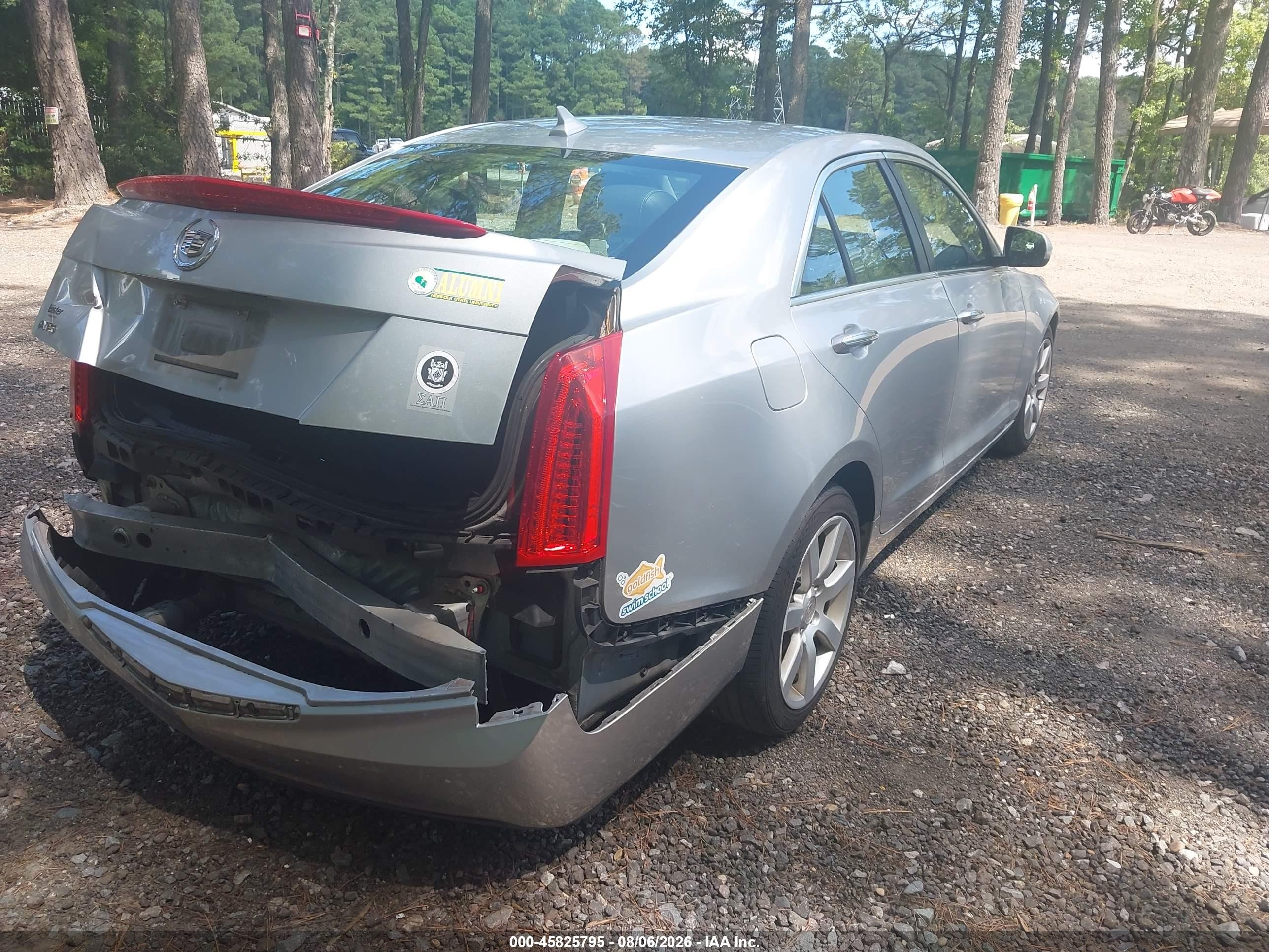 2013 Cadillac Ats Standard Silver vin: 1G6AA5RAXD0122447