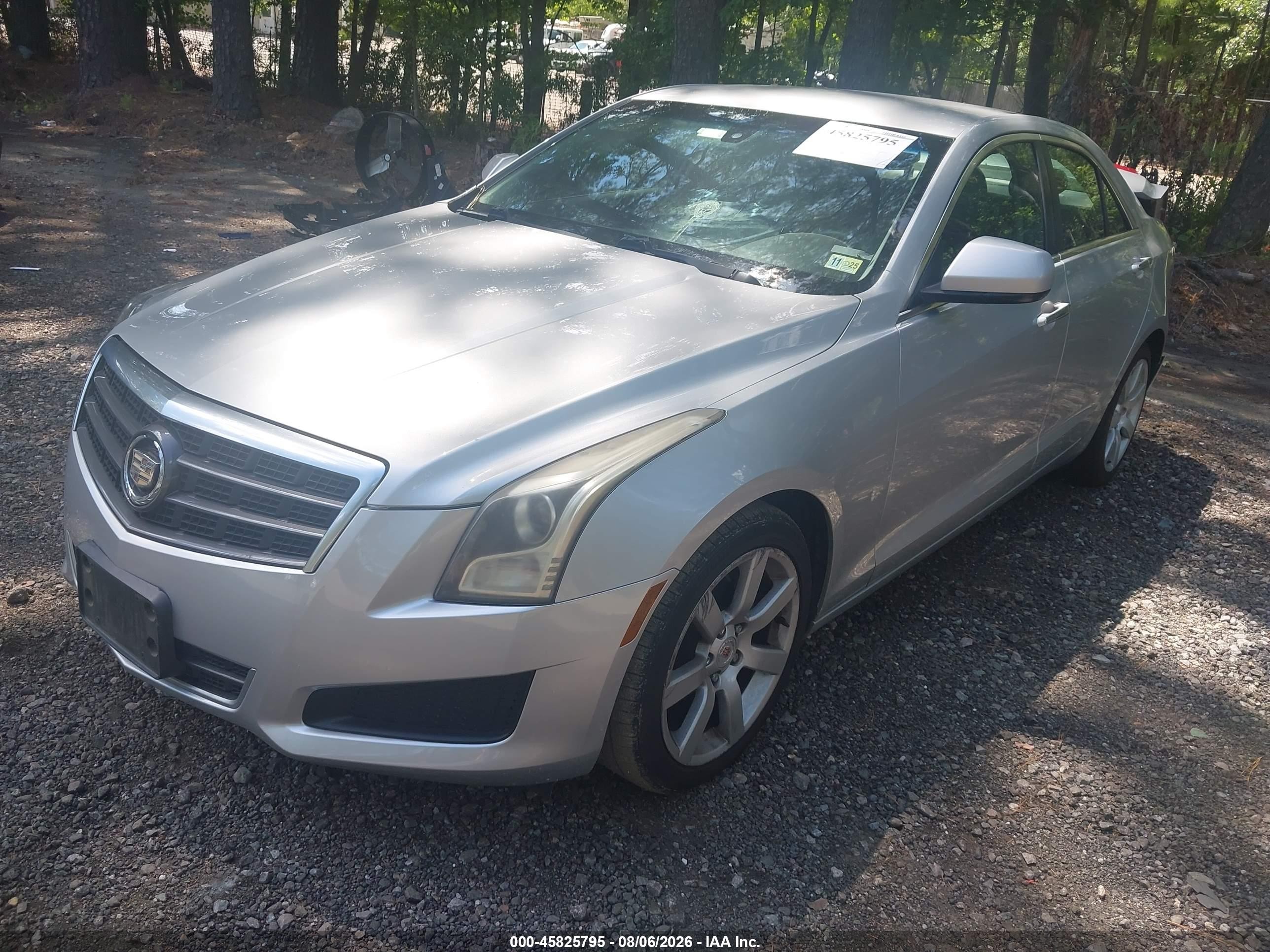 2013 Cadillac Ats Standard Silver vin: 1G6AA5RAXD0122447
