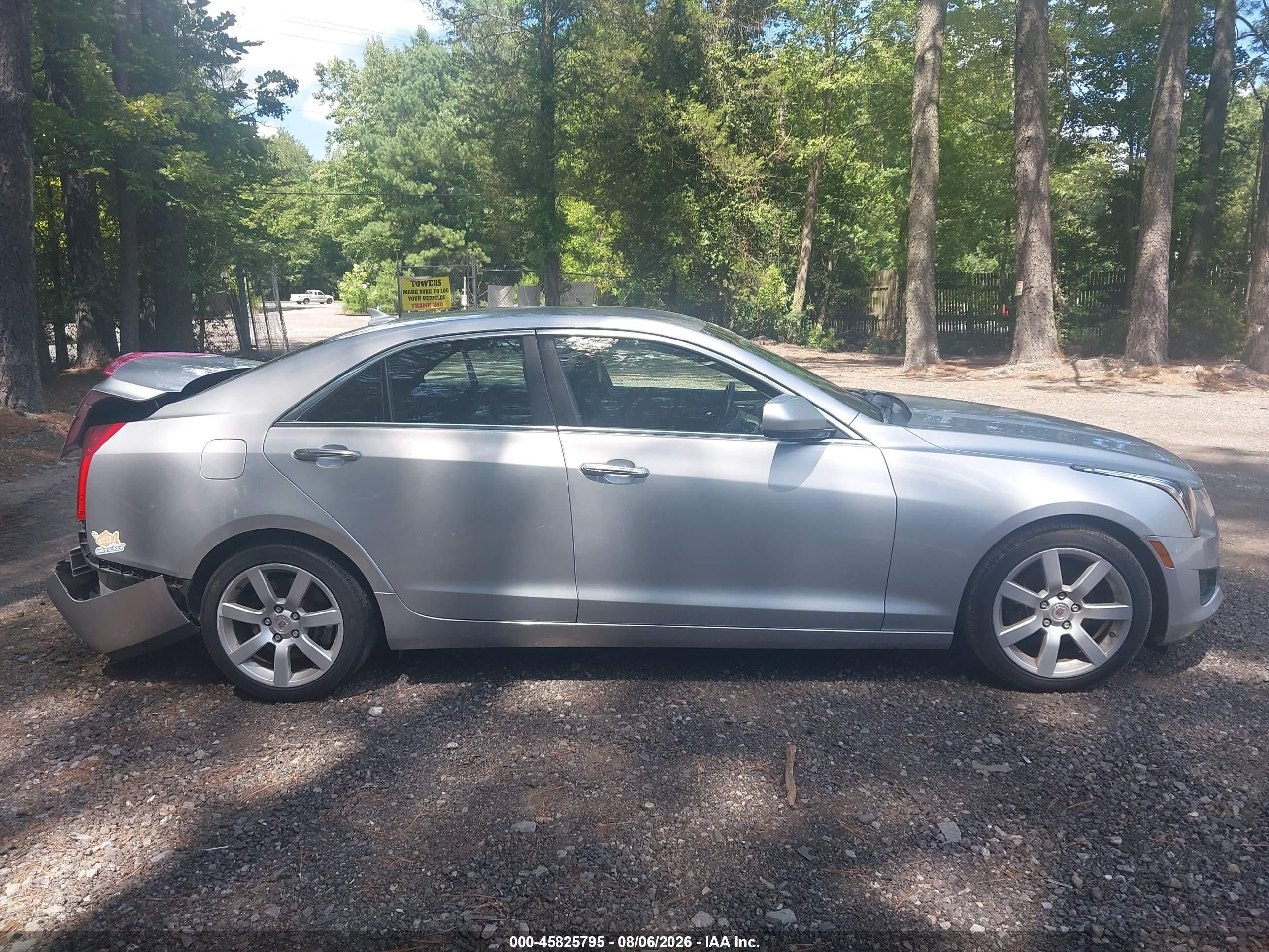 2013 Cadillac Ats Standard Silver vin: 1G6AA5RAXD0122447