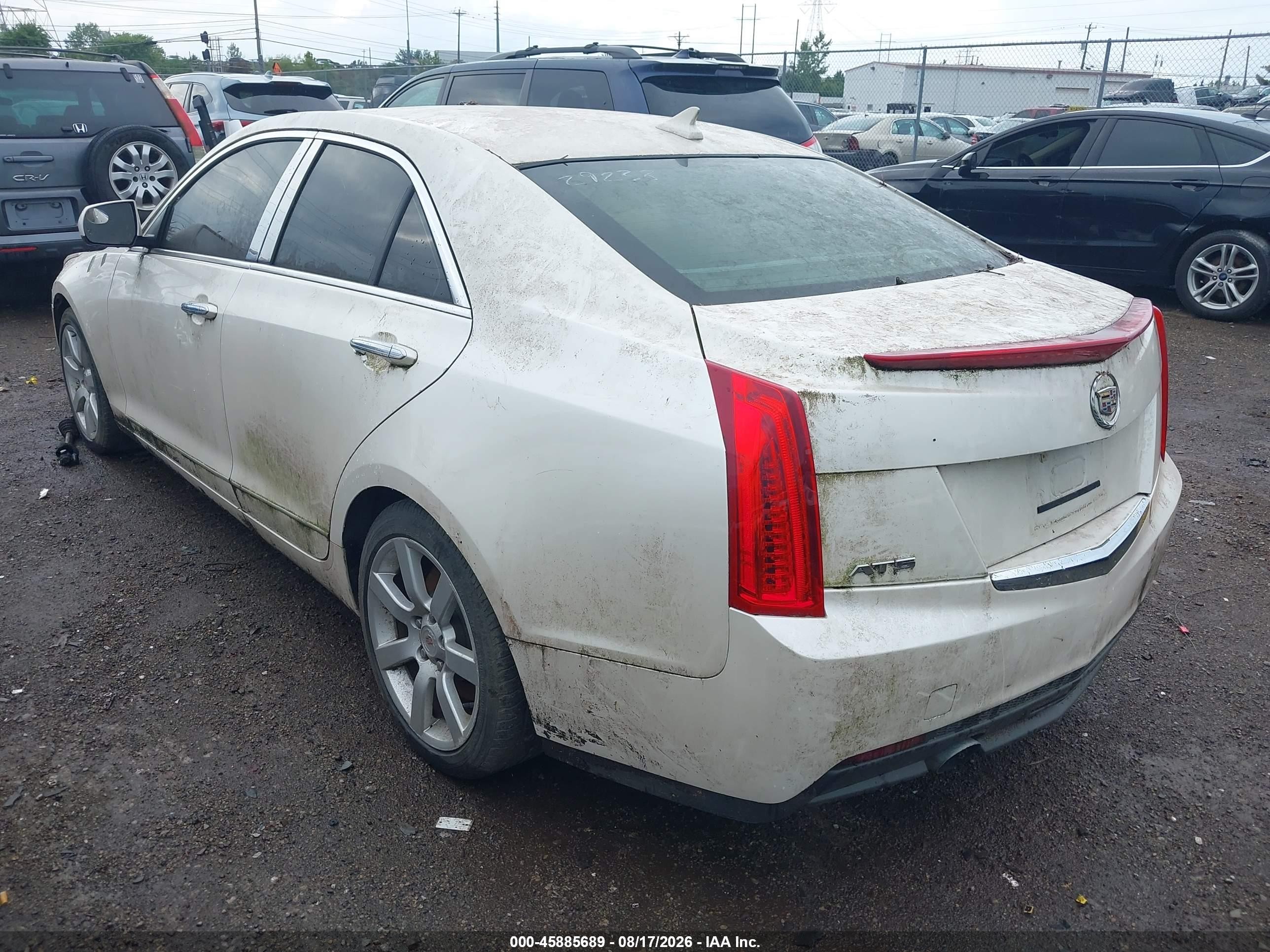 2013 Cadillac Ats Standard Белый vin: 1G6AA5RAXD0133416