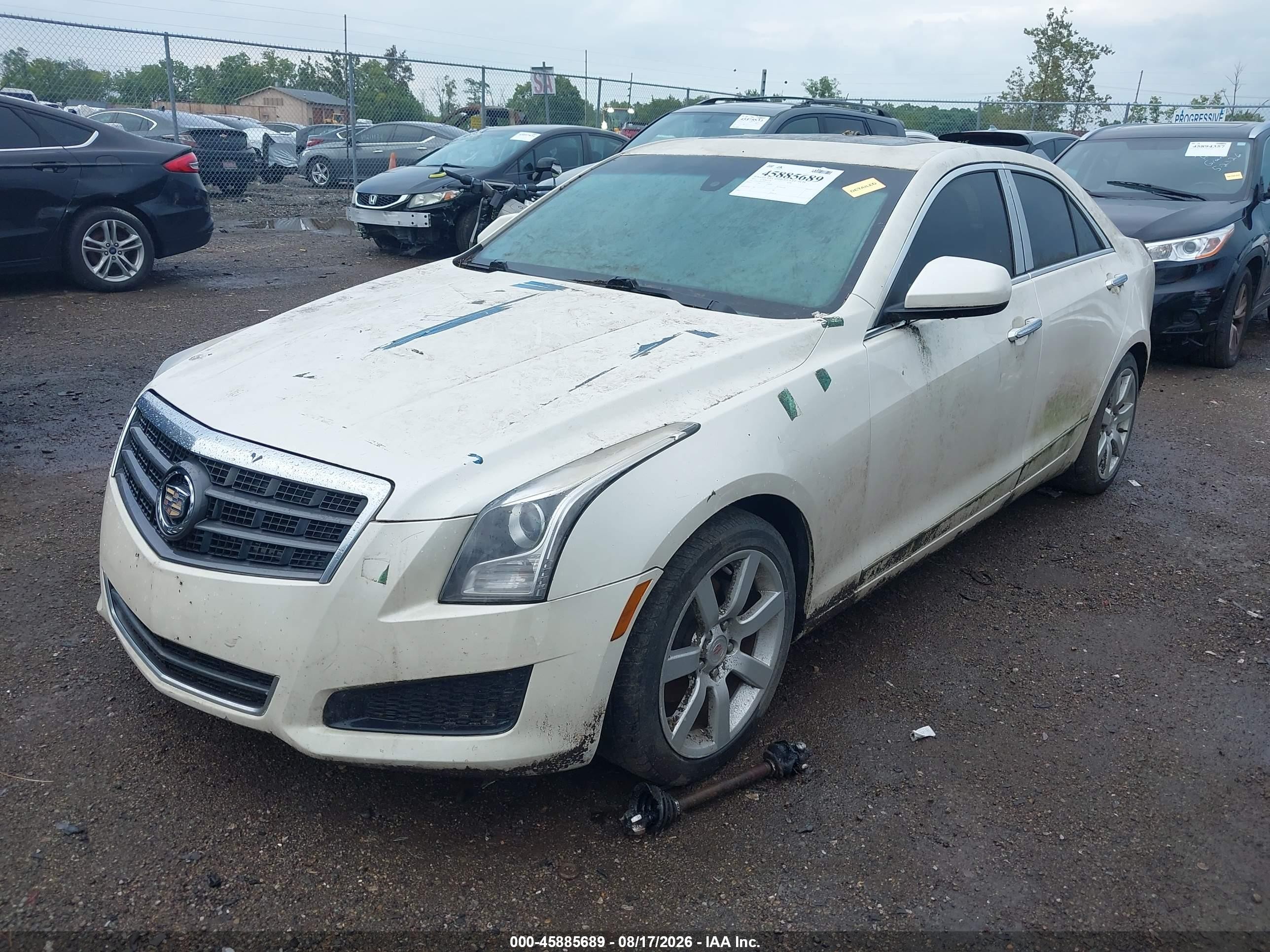 2013 Cadillac Ats Standard Белый vin: 1G6AA5RAXD0133416