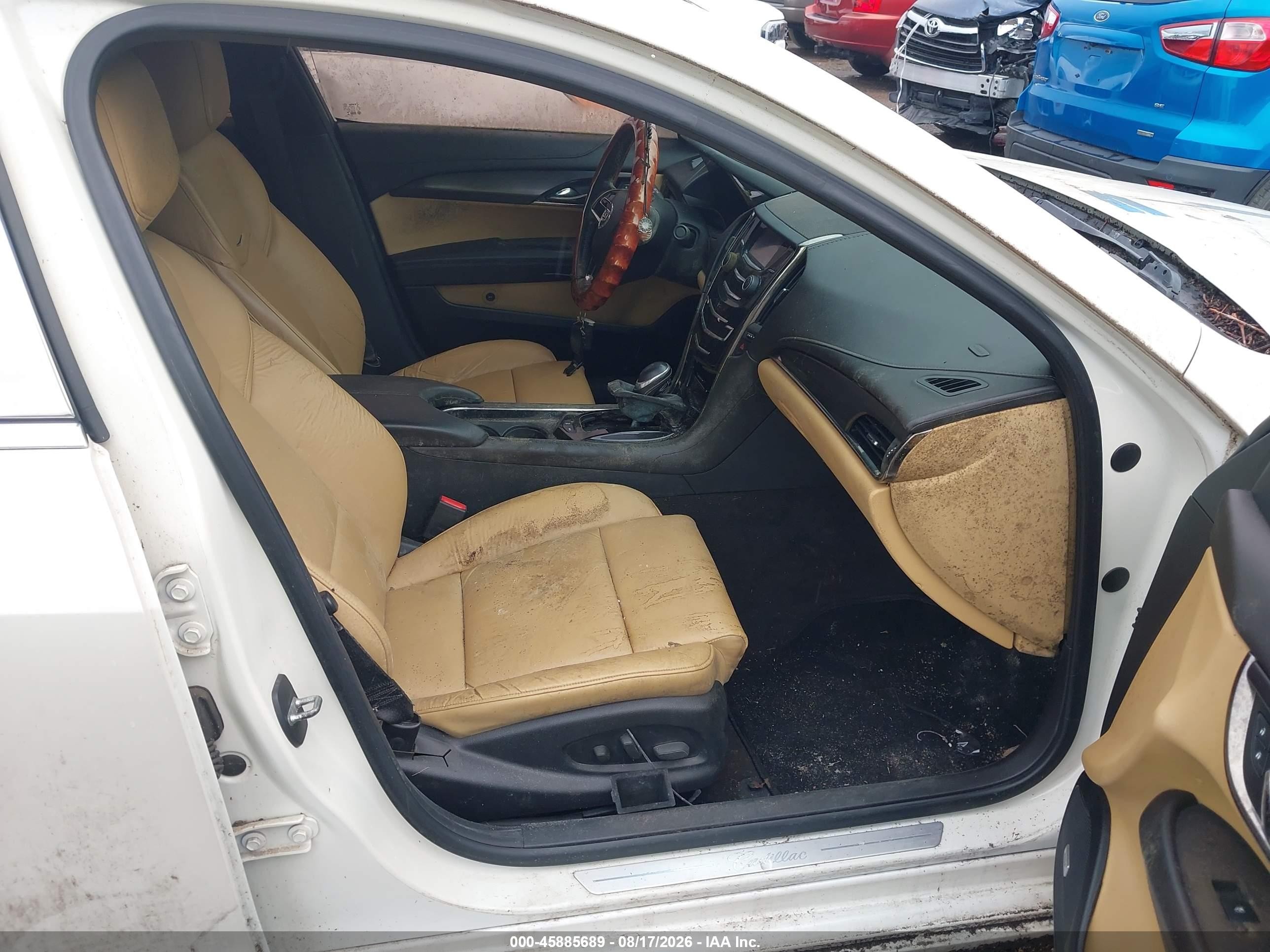 2013 Cadillac Ats Standard Белый vin: 1G6AA5RAXD0133416