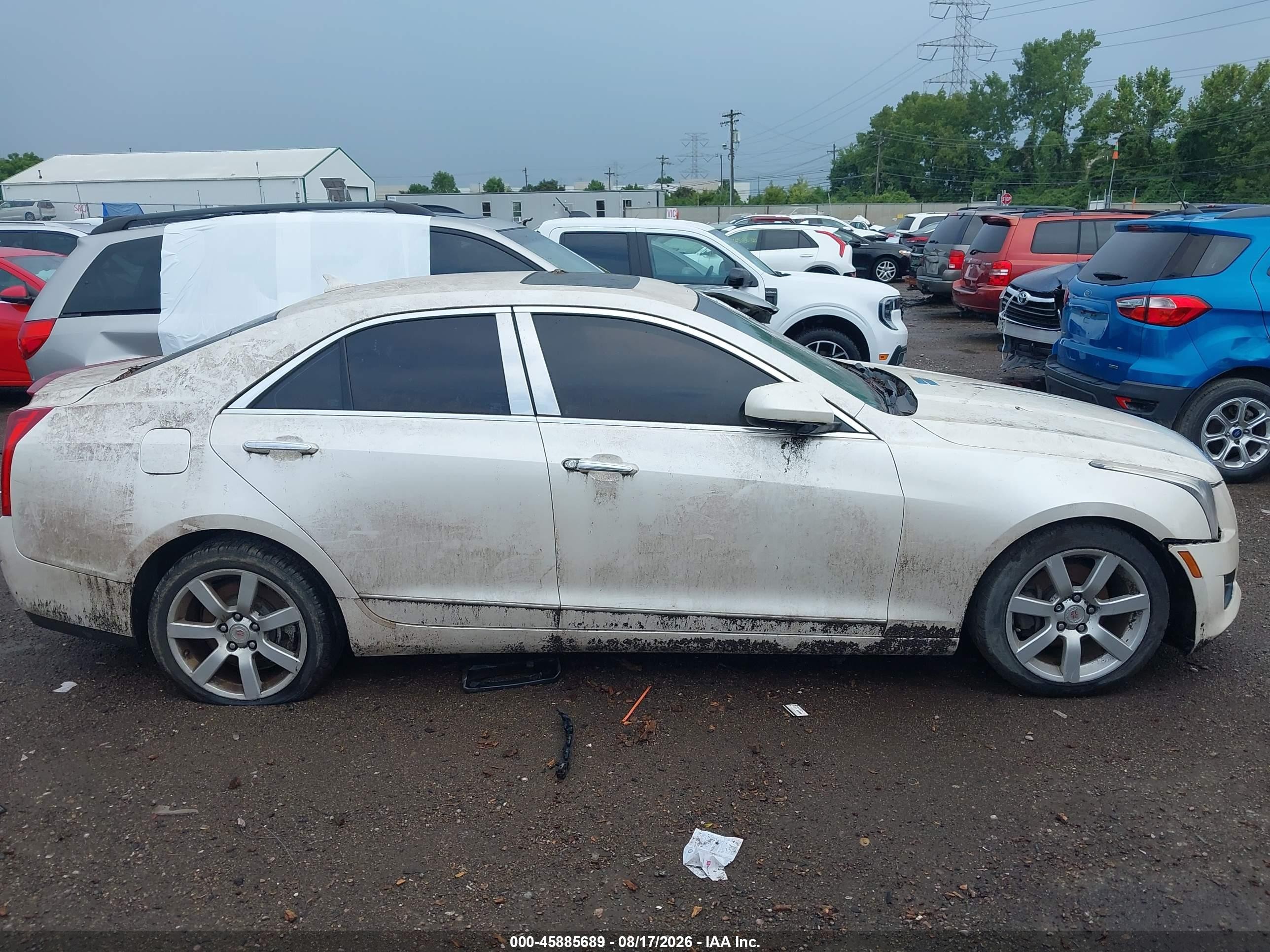 2013 Cadillac Ats Standard Белый vin: 1G6AA5RAXD0133416
