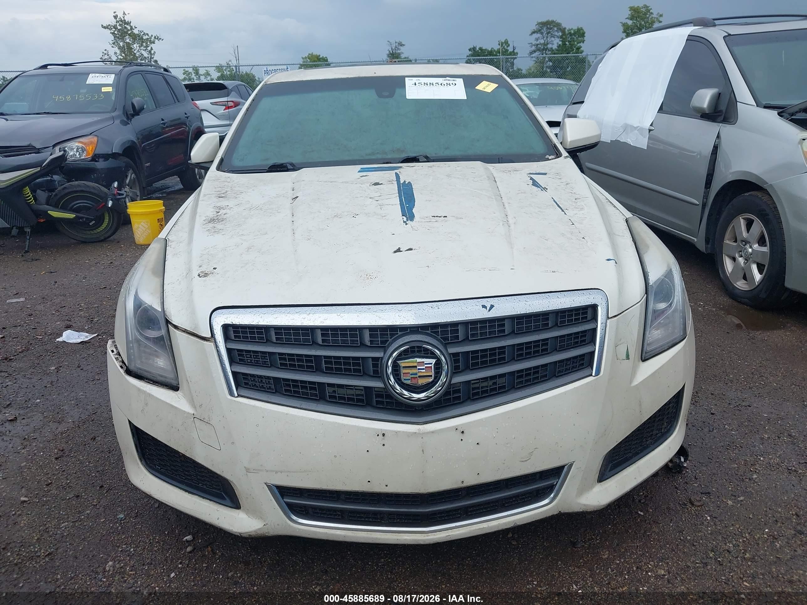 2013 Cadillac Ats Standard Белый vin: 1G6AA5RAXD0133416