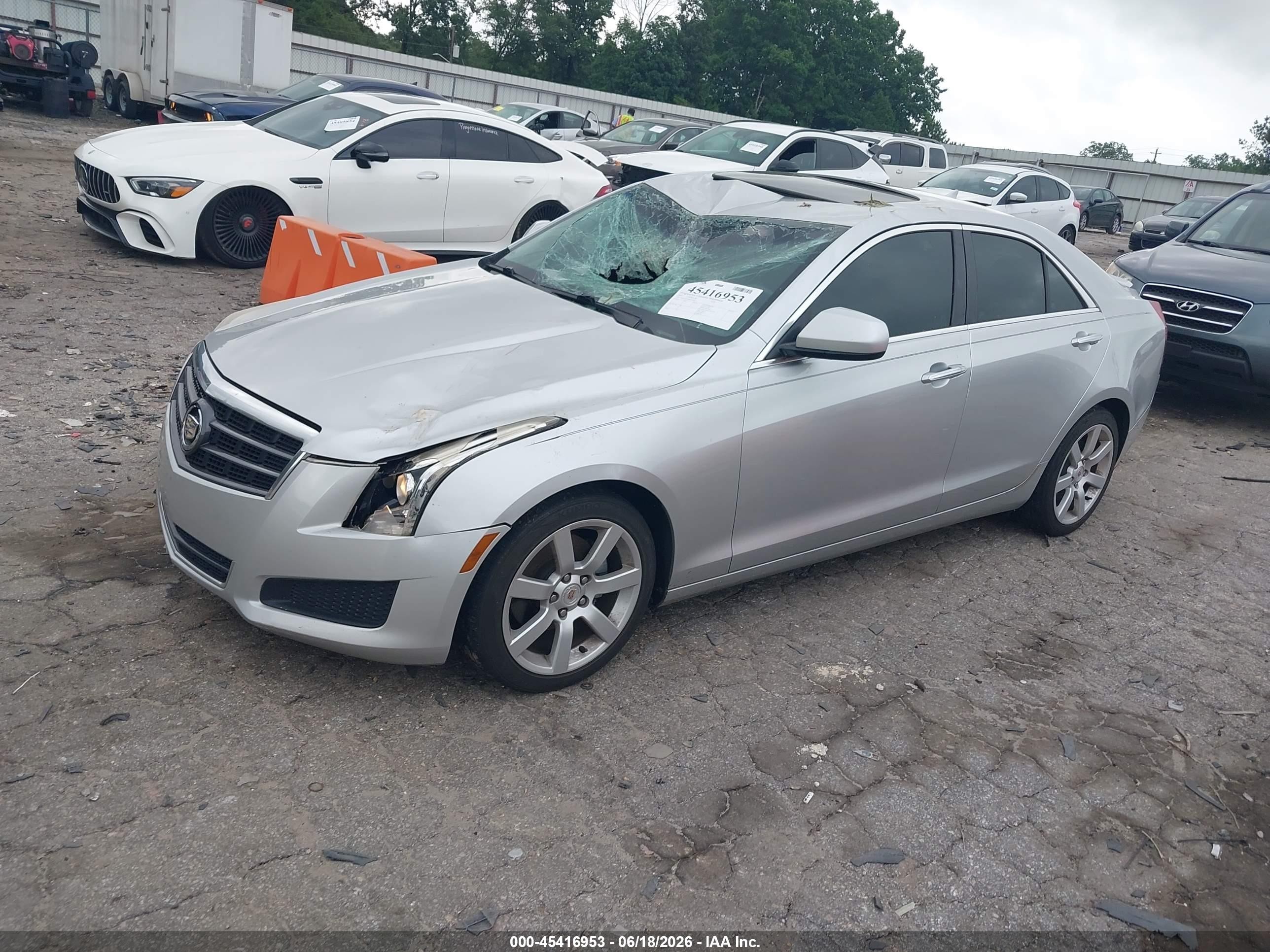2014 Cadillac Ats Standard Серебряный vin: 1G6AA5RAXE0129609