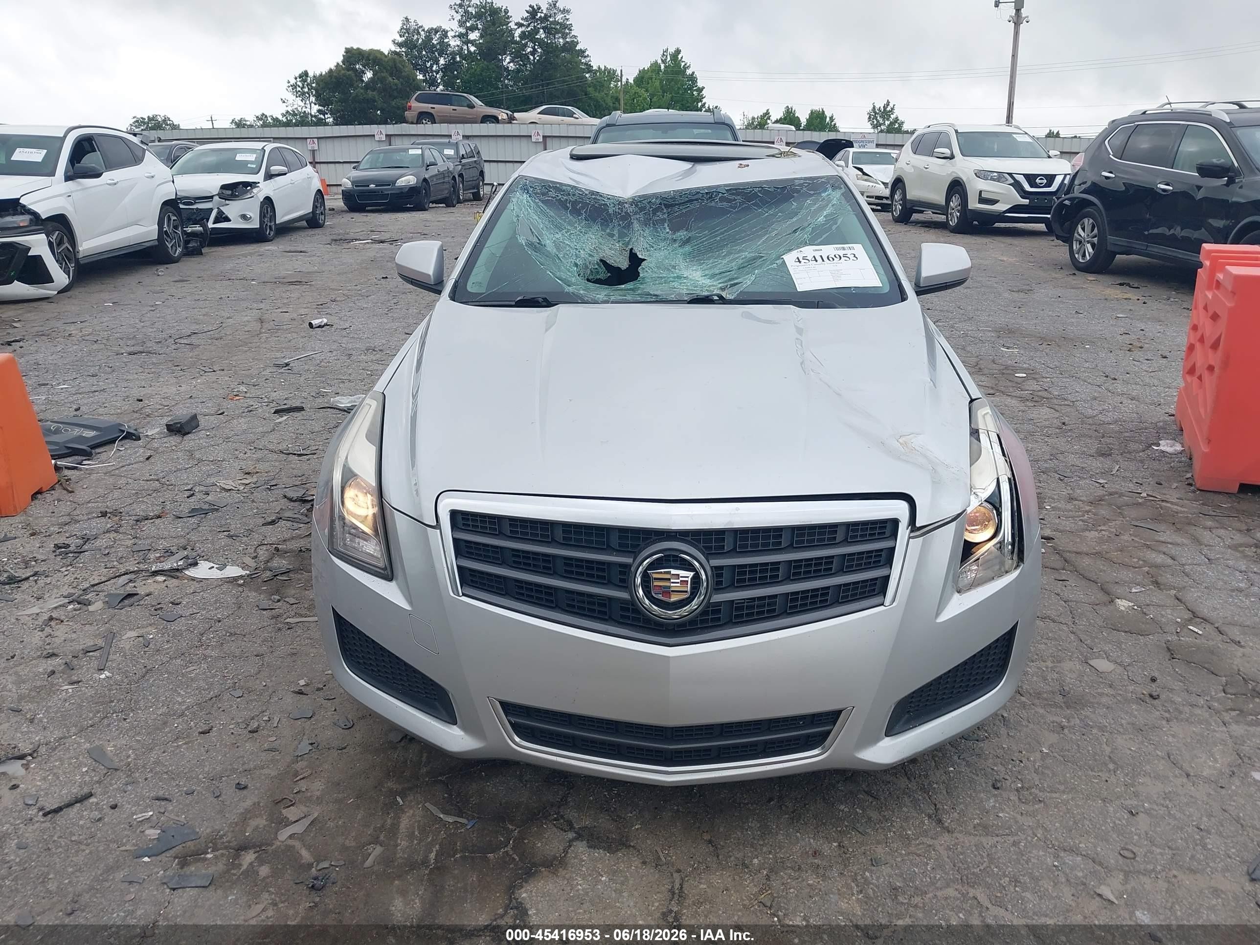 2014 Cadillac Ats Standard Серебряный vin: 1G6AA5RAXE0129609