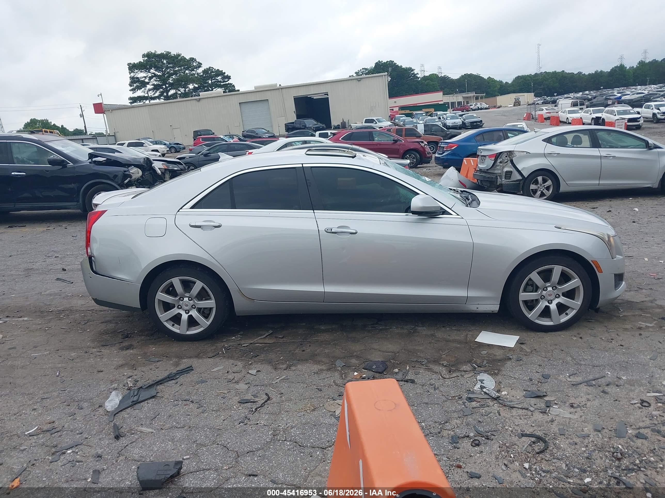 2014 Cadillac Ats Standard Серебряный vin: 1G6AA5RAXE0129609