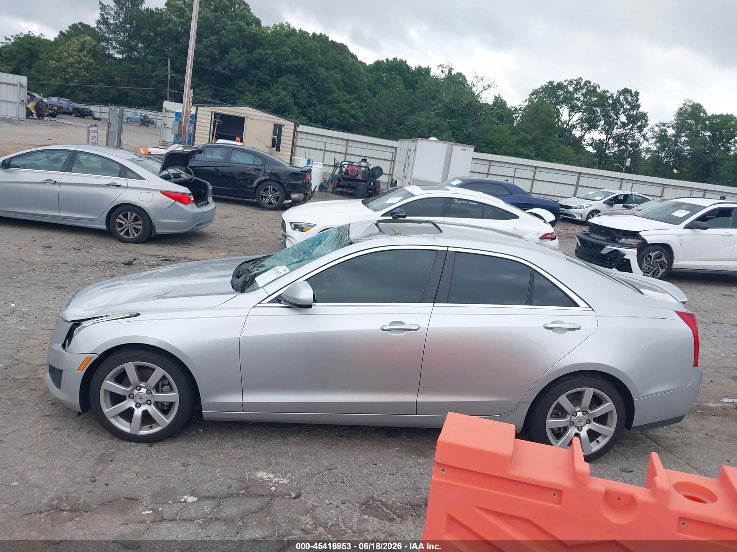 2014 Cadillac Ats Standard Серебряный vin: 1G6AA5RAXE0129609