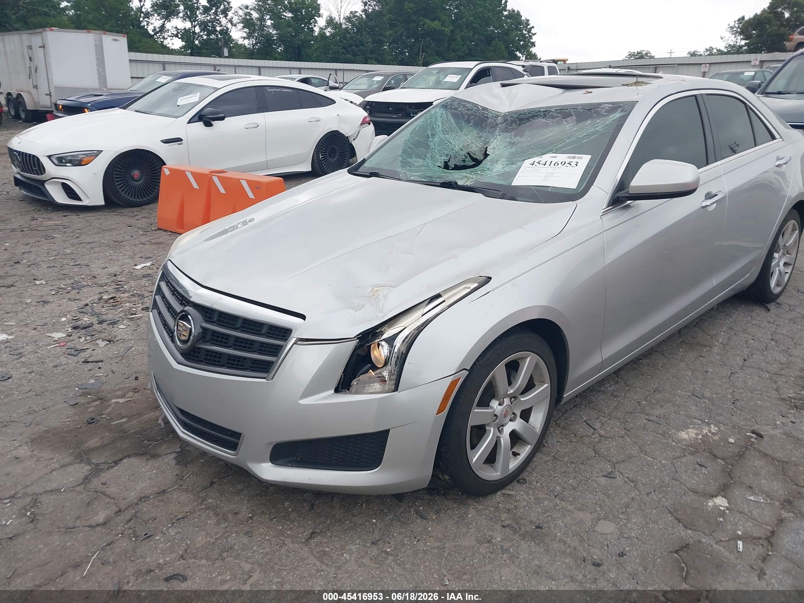 2014 Cadillac Ats Standard Серебряный vin: 1G6AA5RAXE0129609