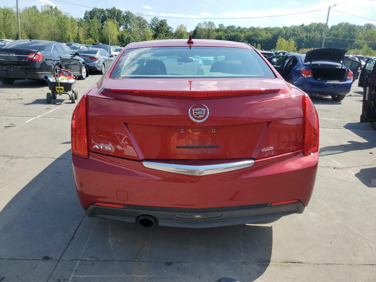 2014 Cadillac Ats Red vin: 1G6AA5RAXE0140254