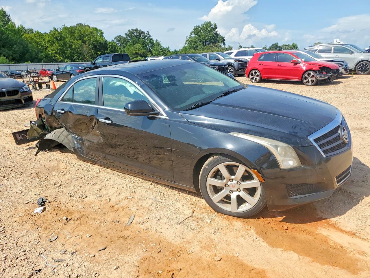 2014 Cadillac Ats Black vin: 1G6AA5RAXE0171150