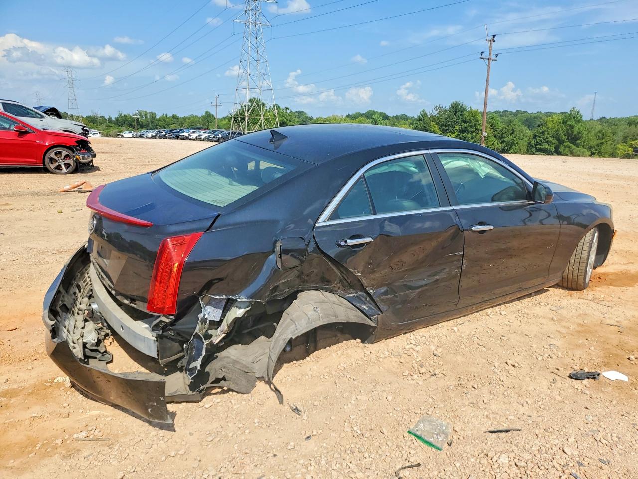 2014 Cadillac Ats Black vin: 1G6AA5RAXE0171150