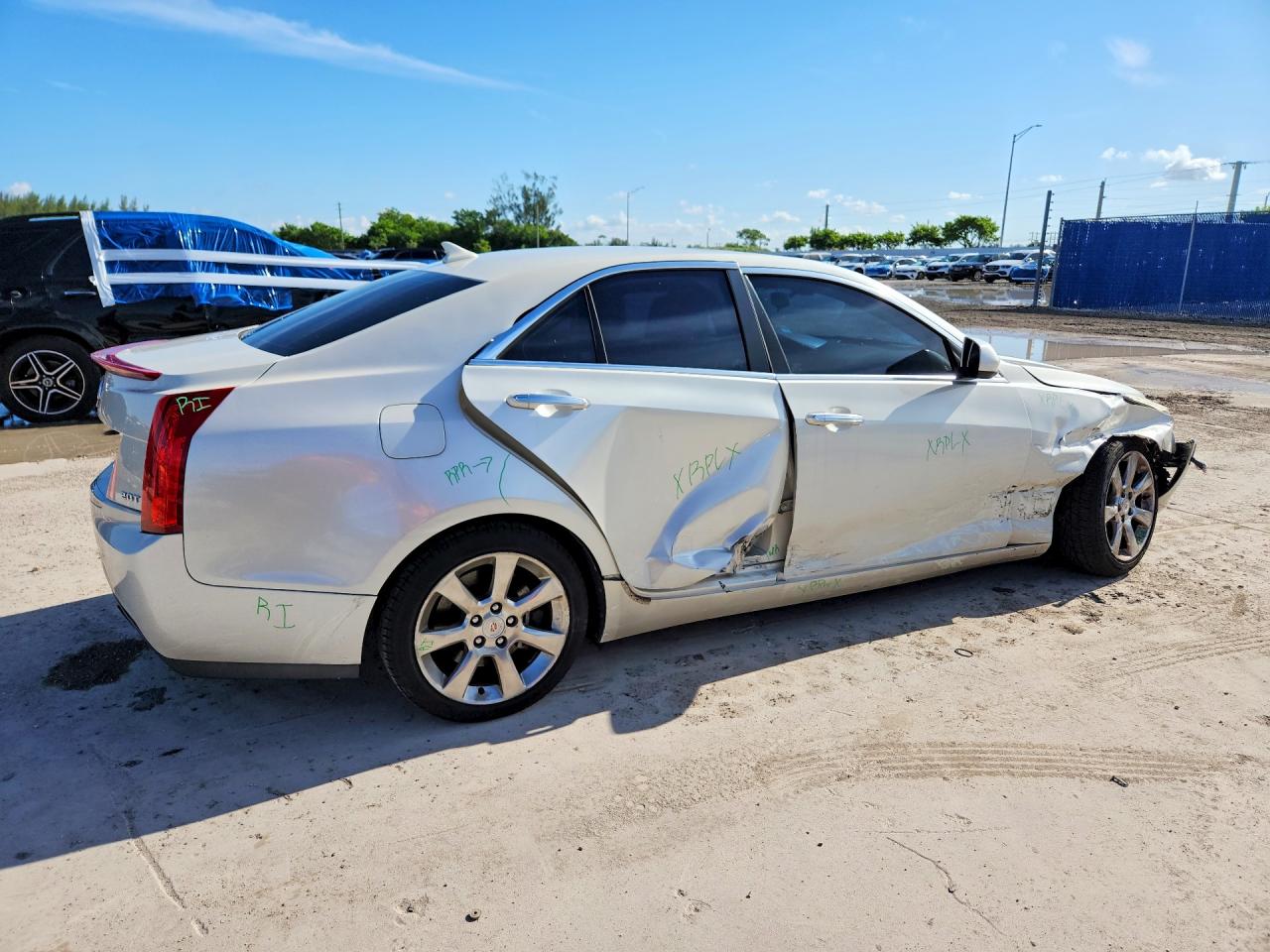 2013 Cadillac Ats White vin: 1G6AA5RX0D0124583