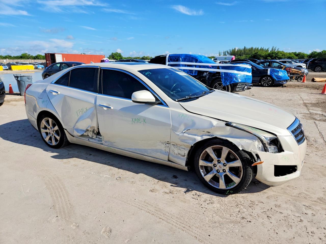 2013 Cadillac Ats White vin: 1G6AA5RX0D0124583