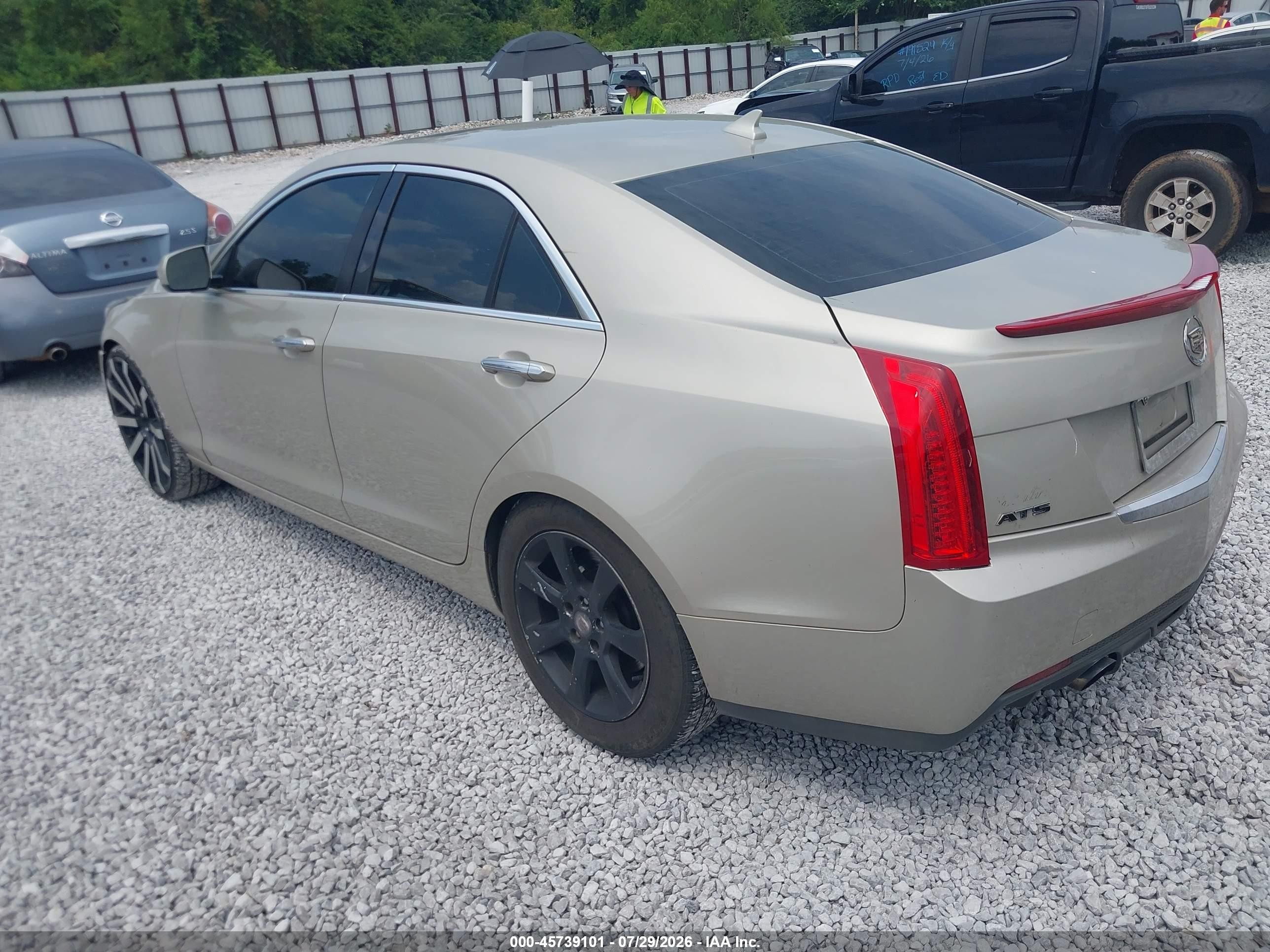 2014 Cadillac Ats Standard Золотой vin: 1G6AA5RX0E0116016