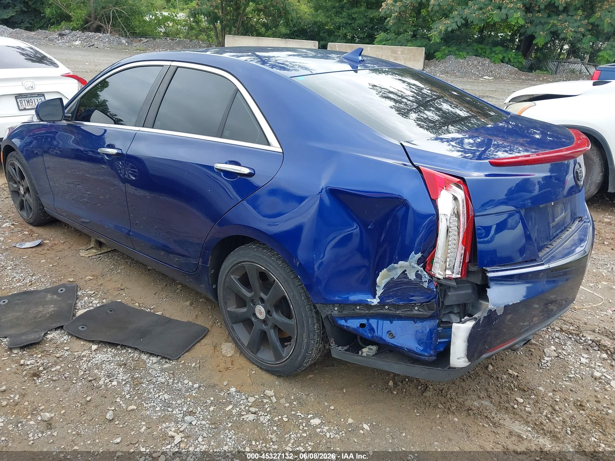 2014 Cadillac Ats Standard Синий vin: 1G6AA5RX0E0154247
