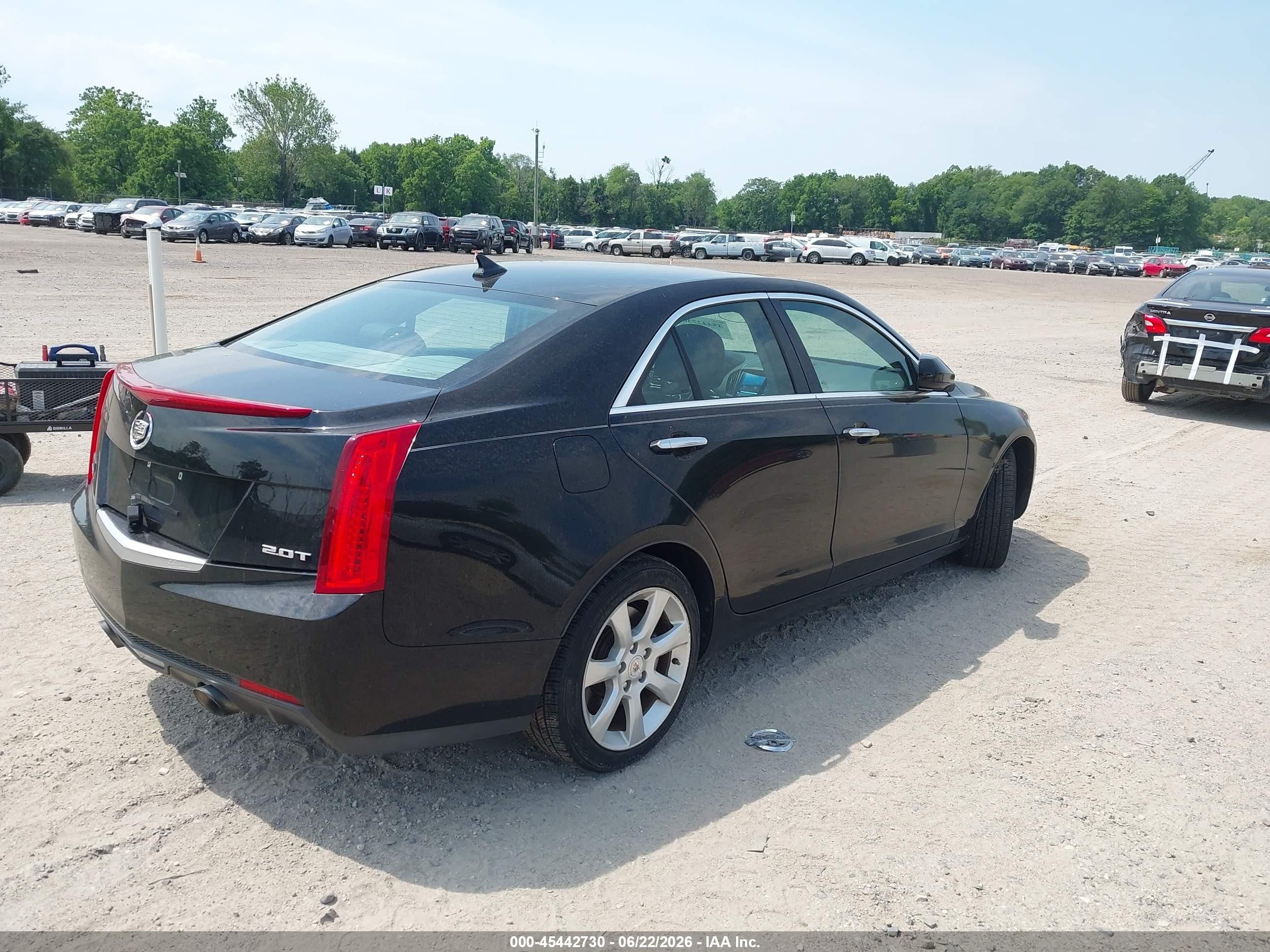 2014 Cadillac Ats Standard Черный vin: 1G6AA5RX0E0175177