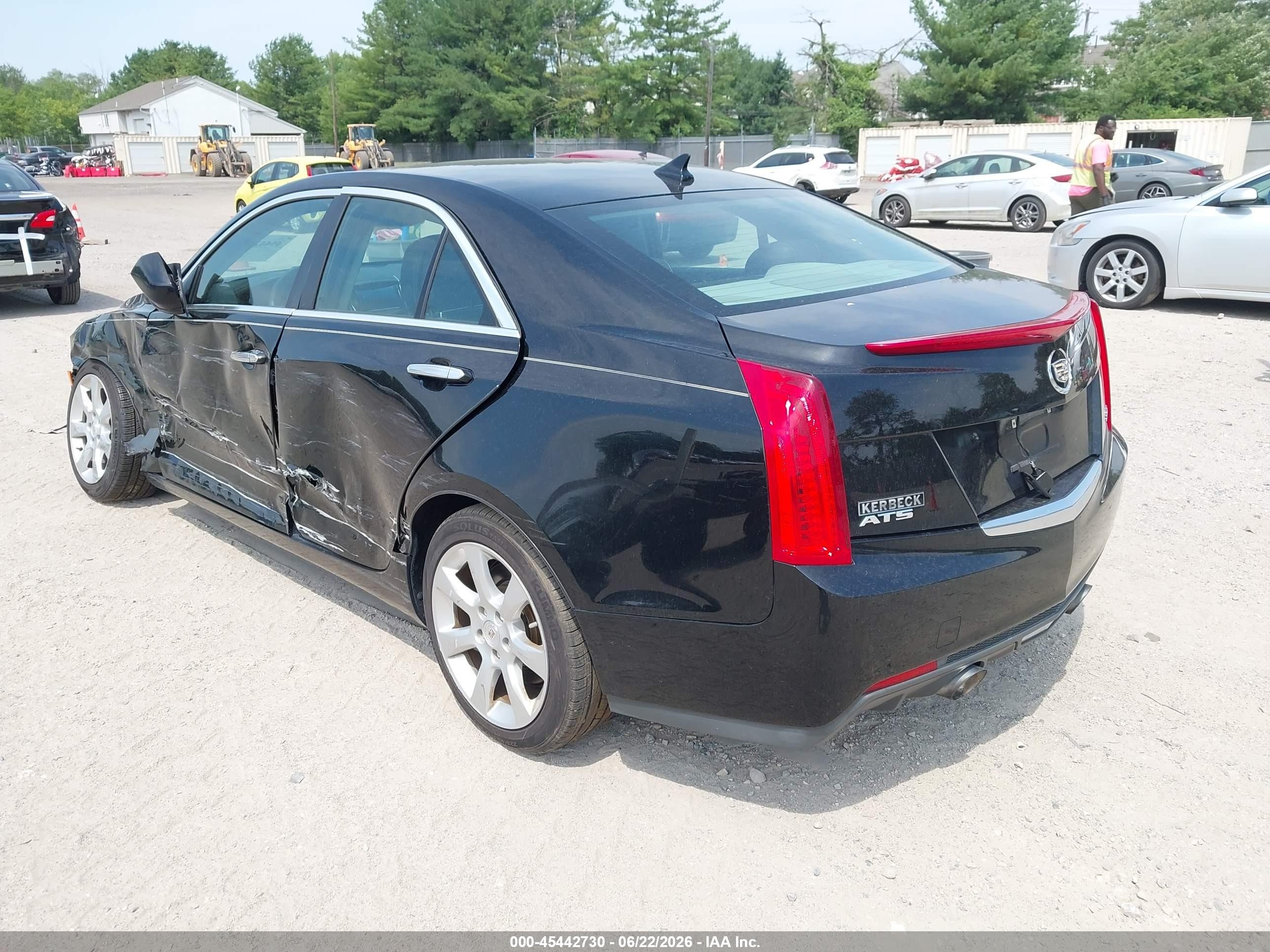 2014 Cadillac Ats Standard Черный vin: 1G6AA5RX0E0175177