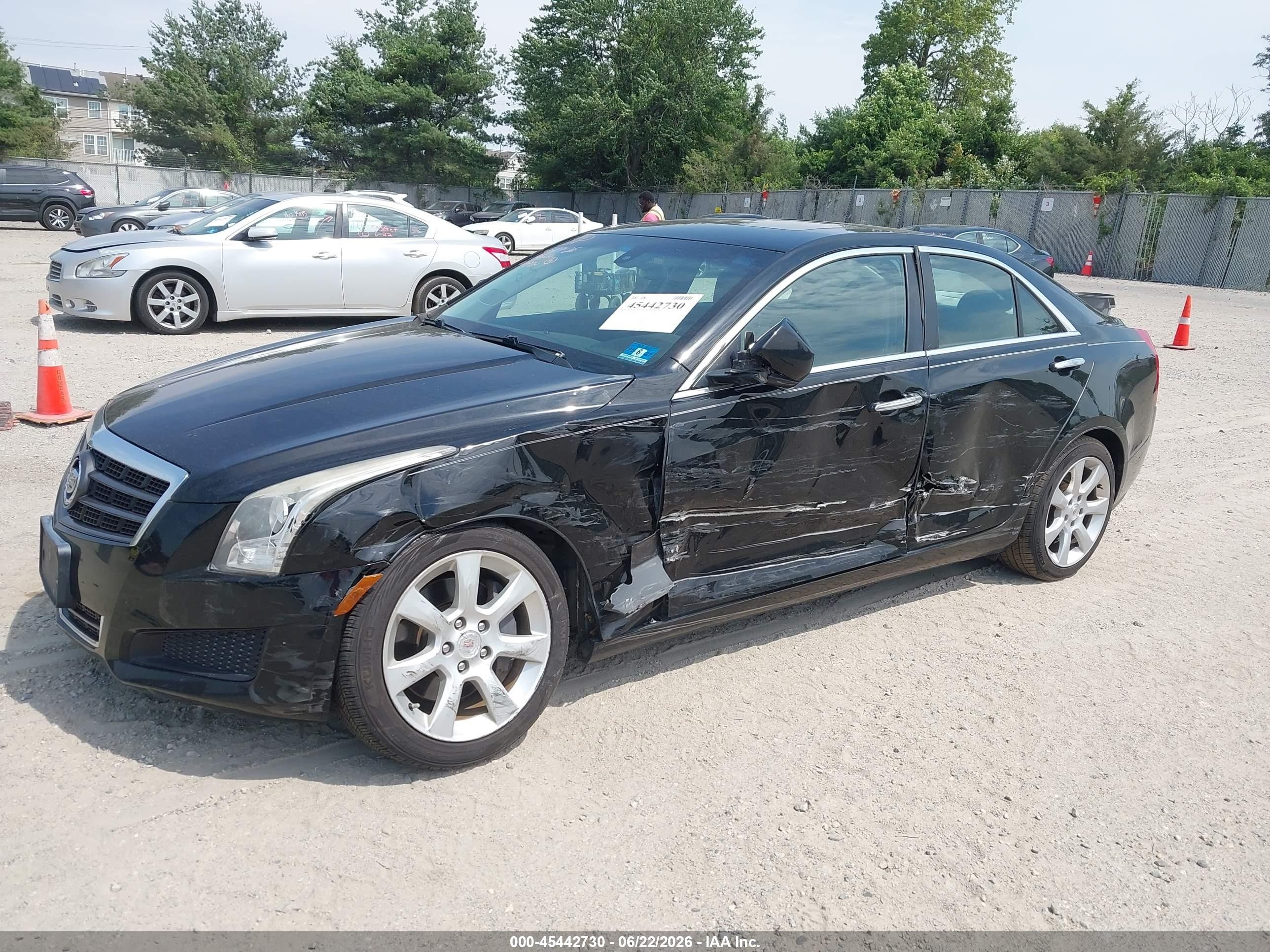 2014 Cadillac Ats Standard Черный vin: 1G6AA5RX0E0175177