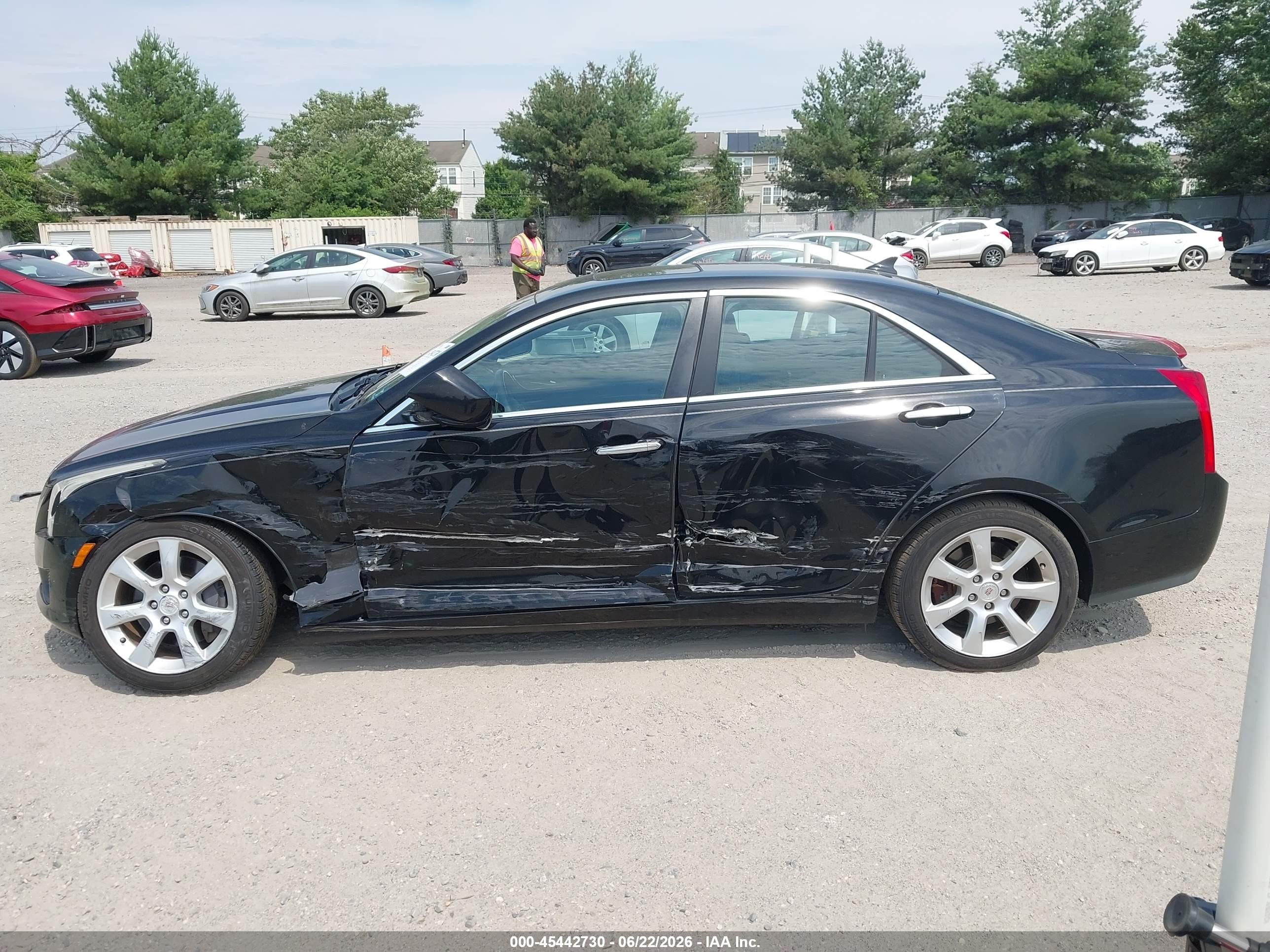 2014 Cadillac Ats Standard Черный vin: 1G6AA5RX0E0175177