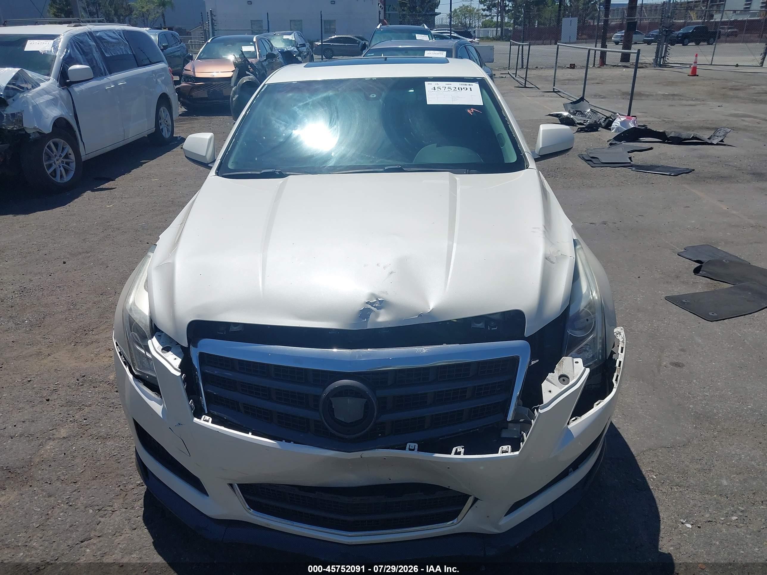 2014 Cadillac Ats Standard White vin: 1G6AA5RX2E0106538