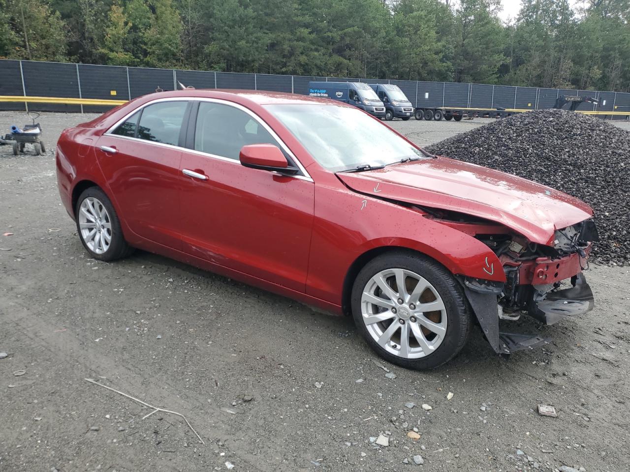 2017 Cadillac Ats Red vin: 1G6AA5RX2H0216509