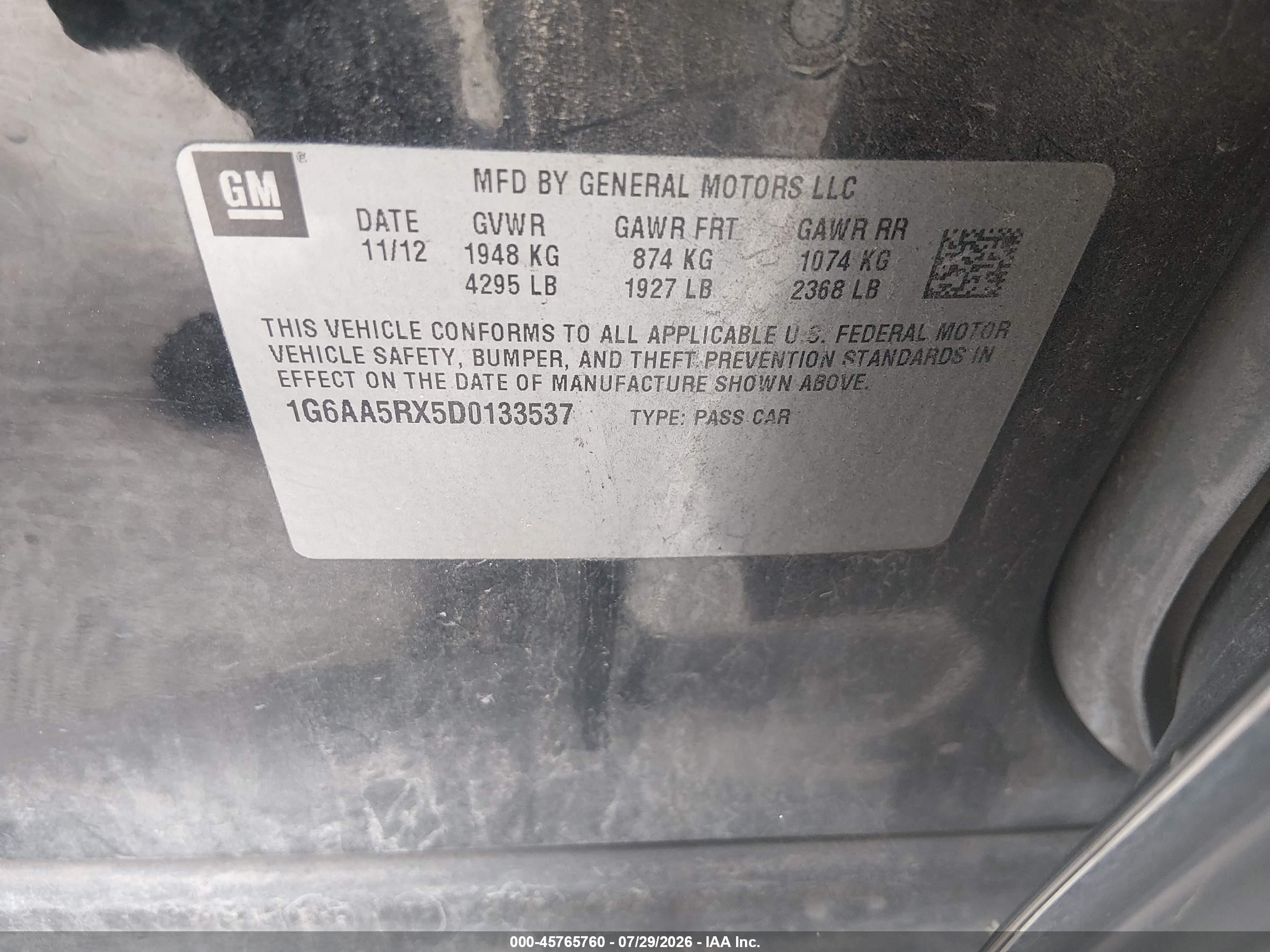 2013 Cadillac Ats Standard Черный vin: 1G6AA5RX5D0133537