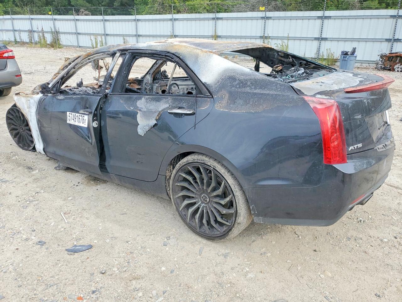 2014 Cadillac Ats Gray vin: 1G6AA5RX5E0109286